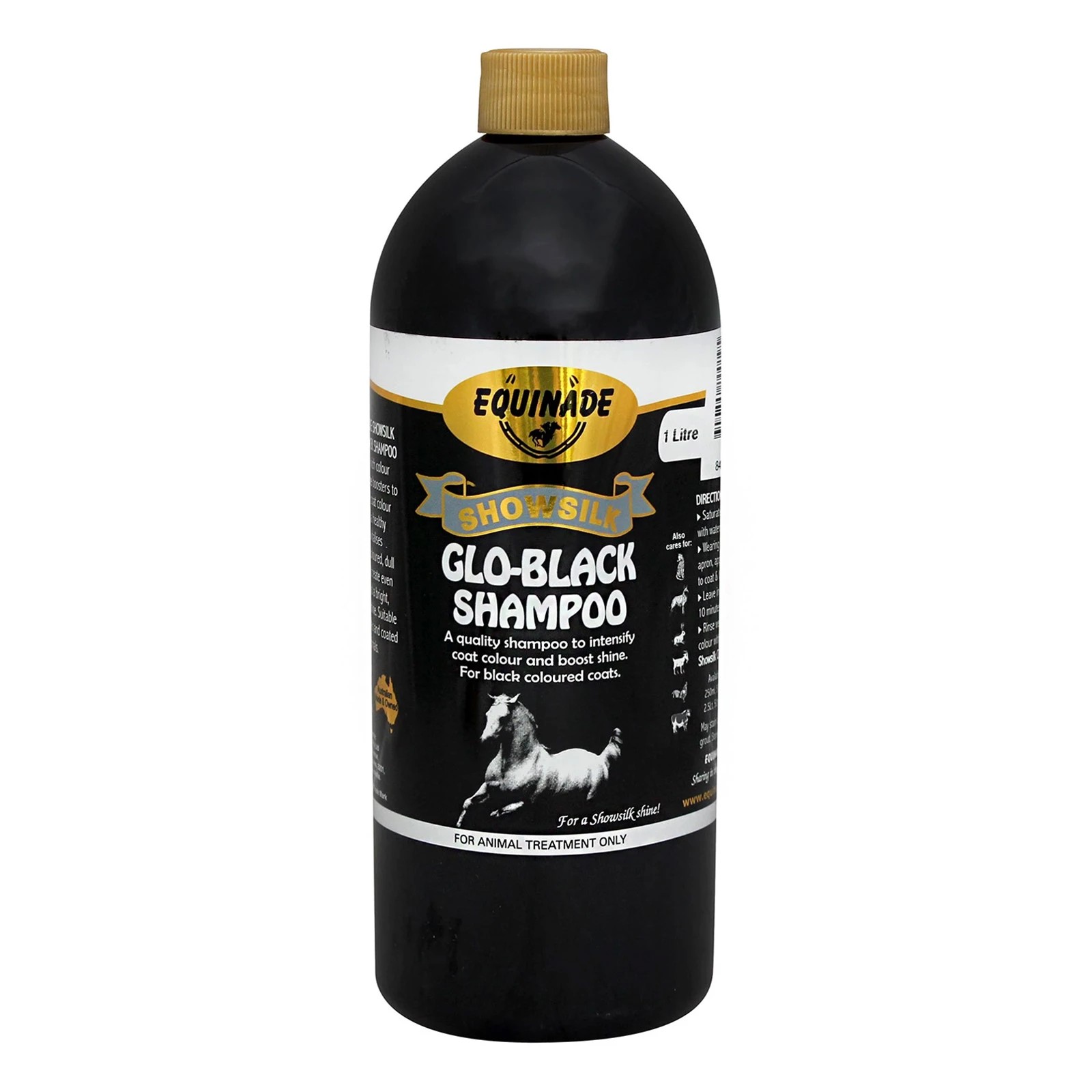 1 ANDALA PETS EQUINADE SHOWSILK GLO BLACK SHAMPOO 500ML, 1 of 1