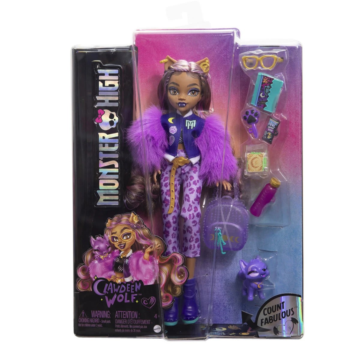 1 Monster High Clawdeen Wolf Doll, 1 of 6