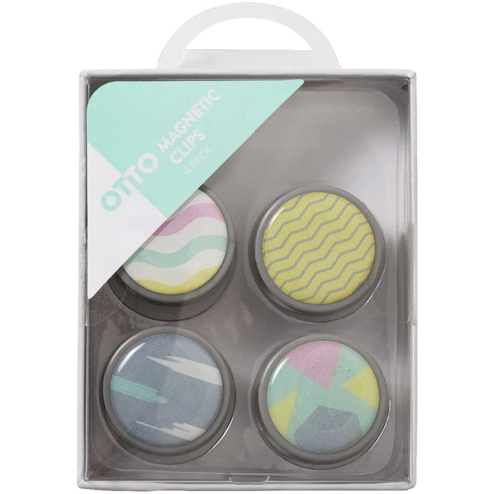 2 Otto Magnetic Clips 4 Pack Pastel, 2 of 2