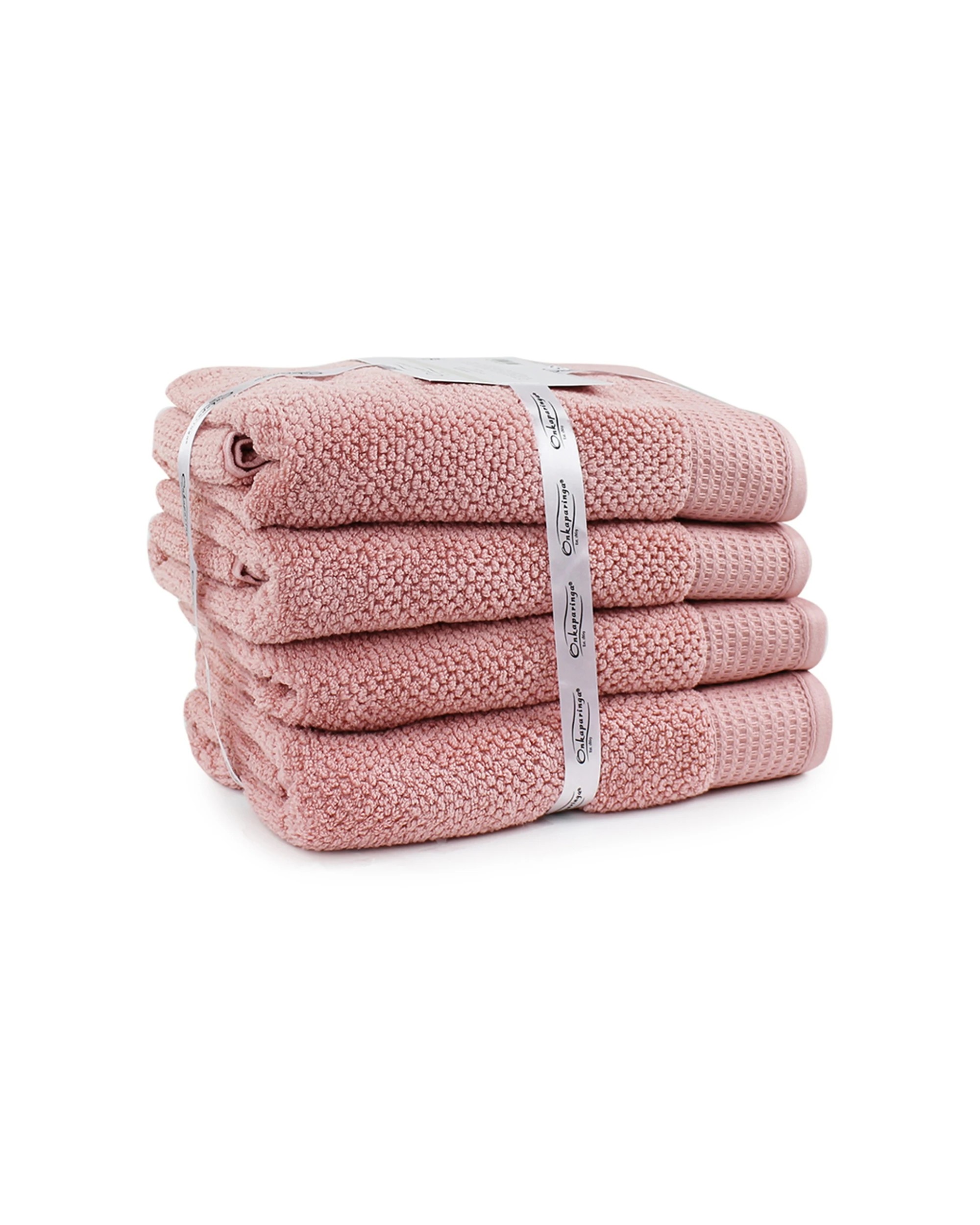 2 Onkaparinga Avalon Bath Towel 550GSM Dusty Primrose 4pc 69x140cm - Pink, 2 of 2