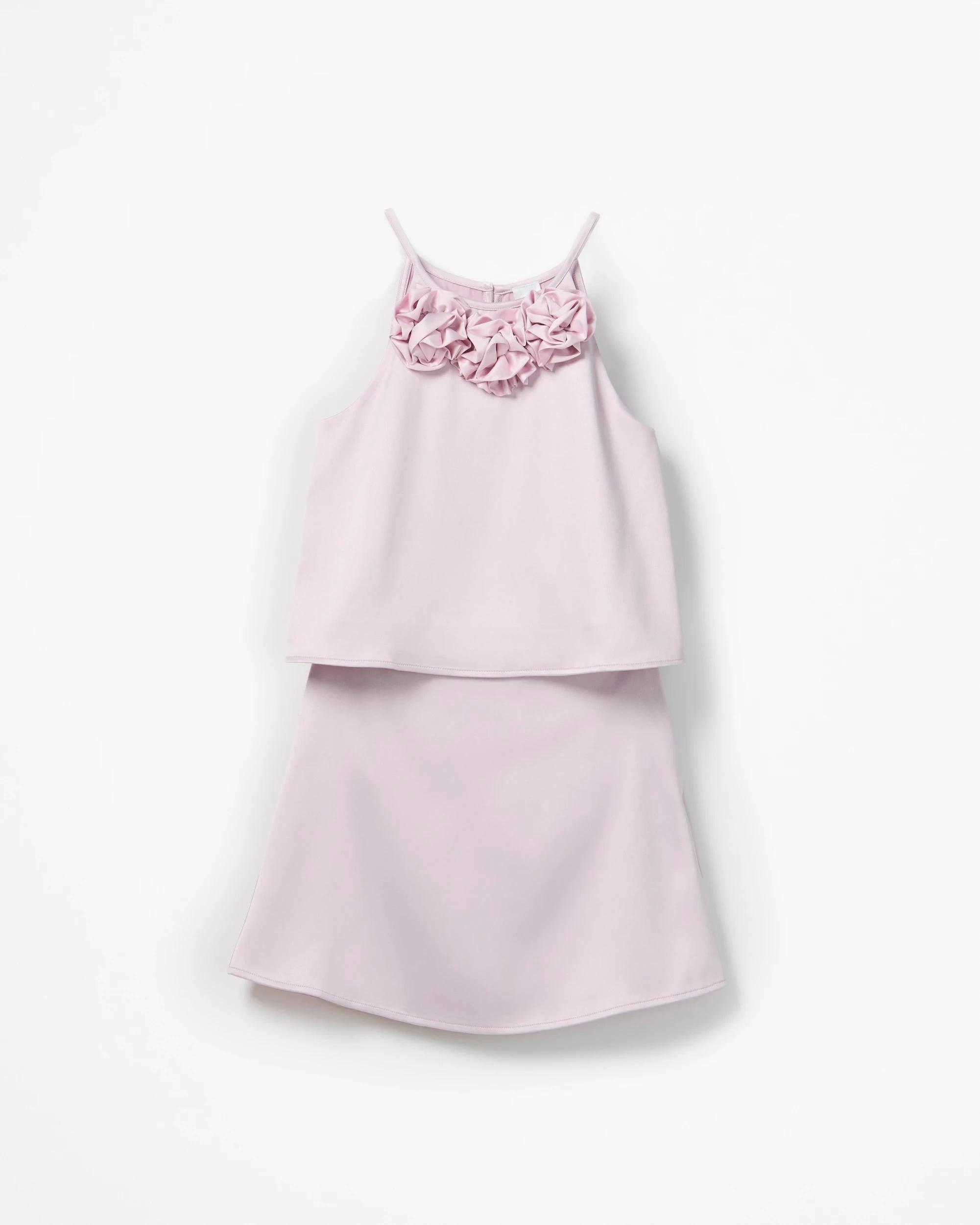 6 Target Kids Satin 3D Flower Tank and Skirt 2 Piece Set PURPLE, 6 of 8