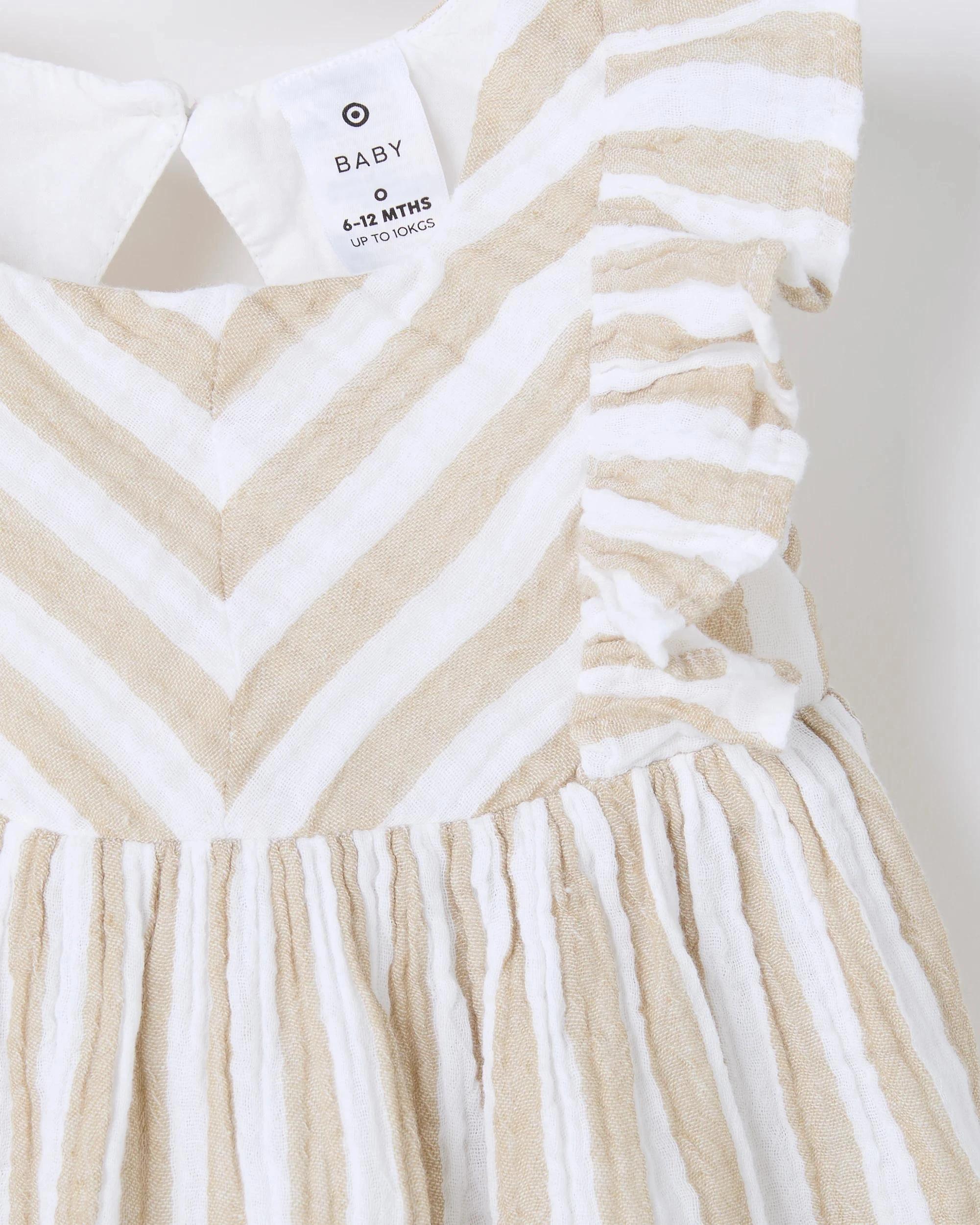 4 Target Baby Baby Double Cloth Ruffle Top and Bloomer Set 2 Piece STRIPE, 4 of 6