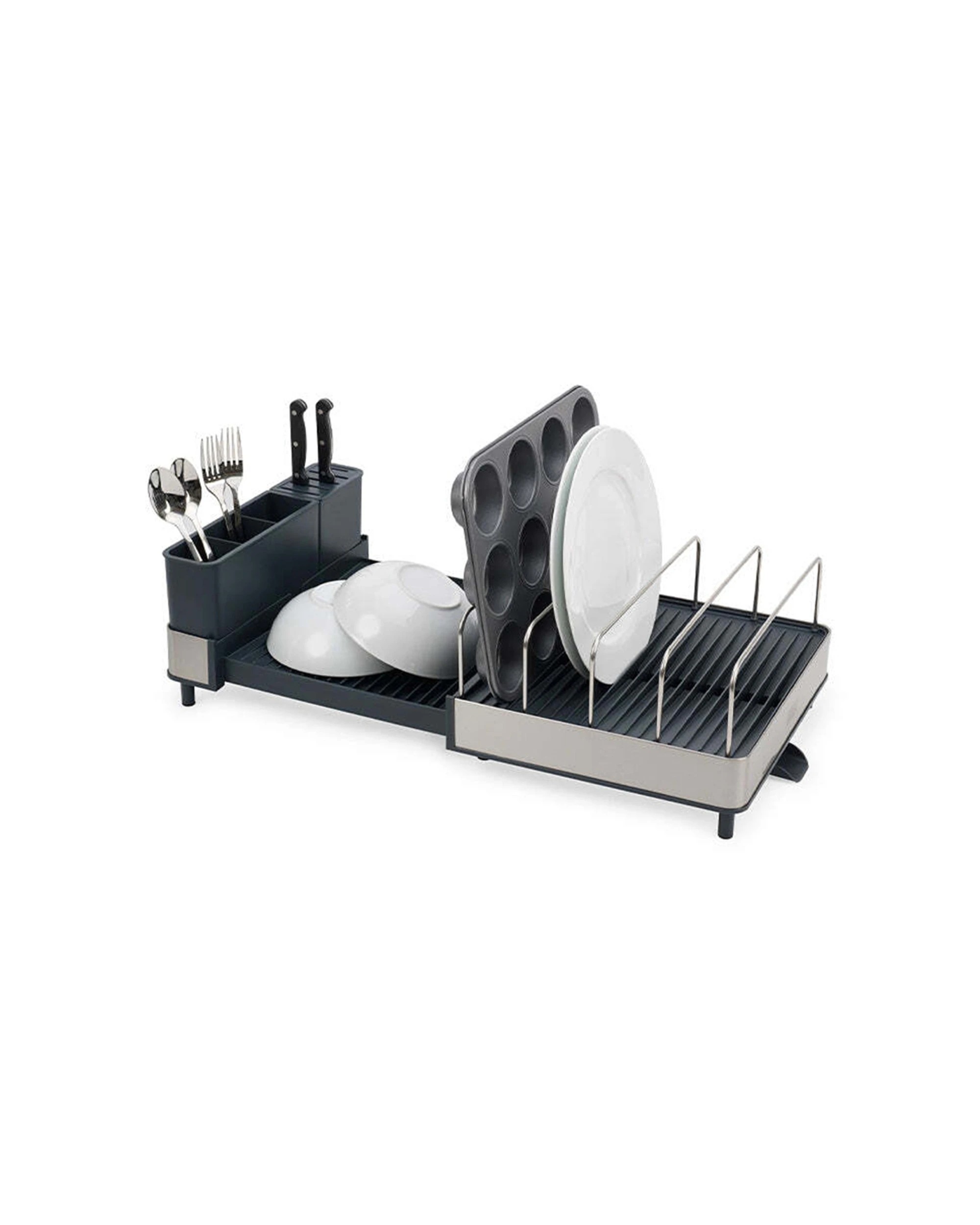 1 Joseph Joseph Extend Max Stainless Steel Dish Rack Expandable 67cm - Silver, 1 of 7