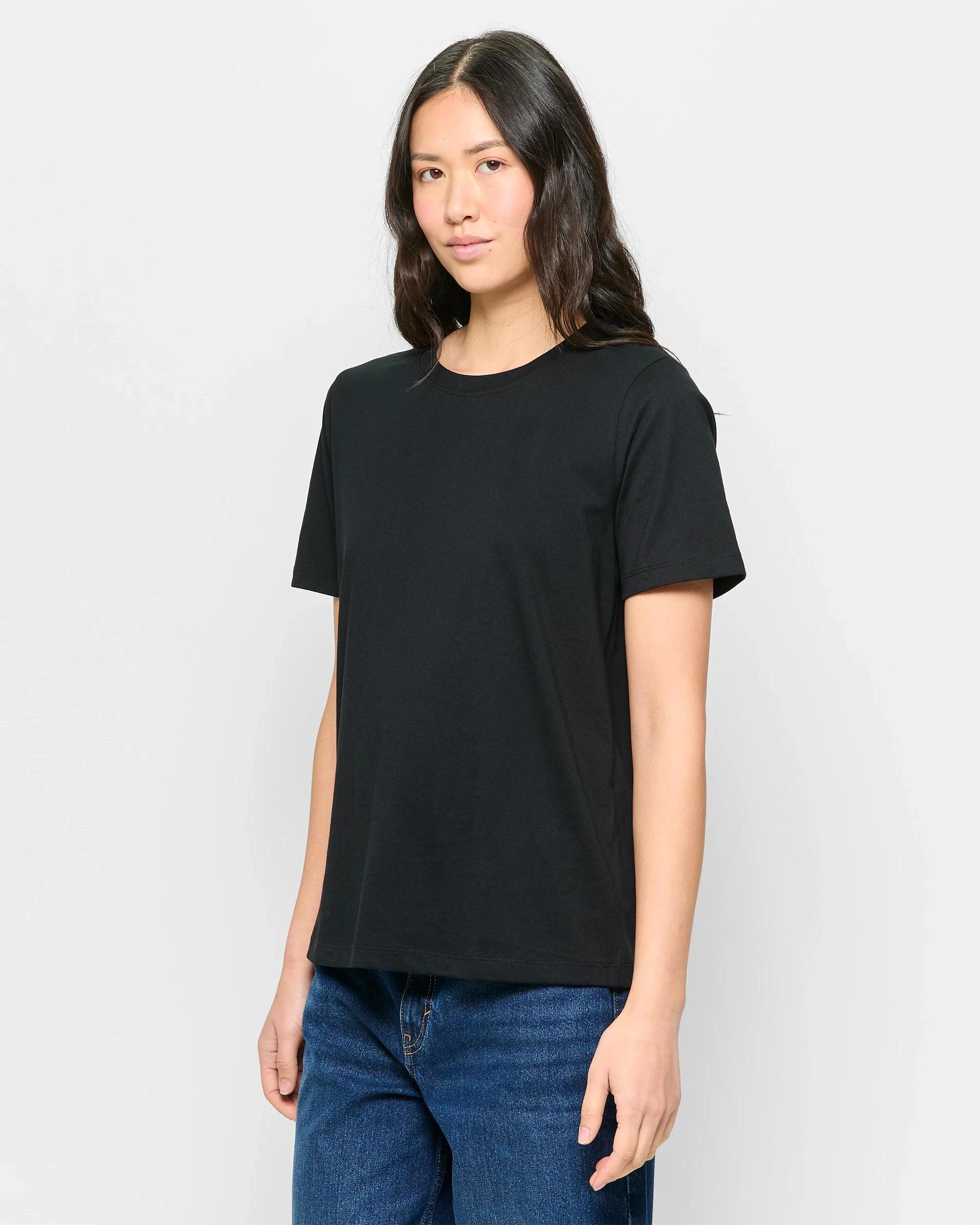 3 Target Australian Cotton Classic T-Shirt BLACK, 3 of 5