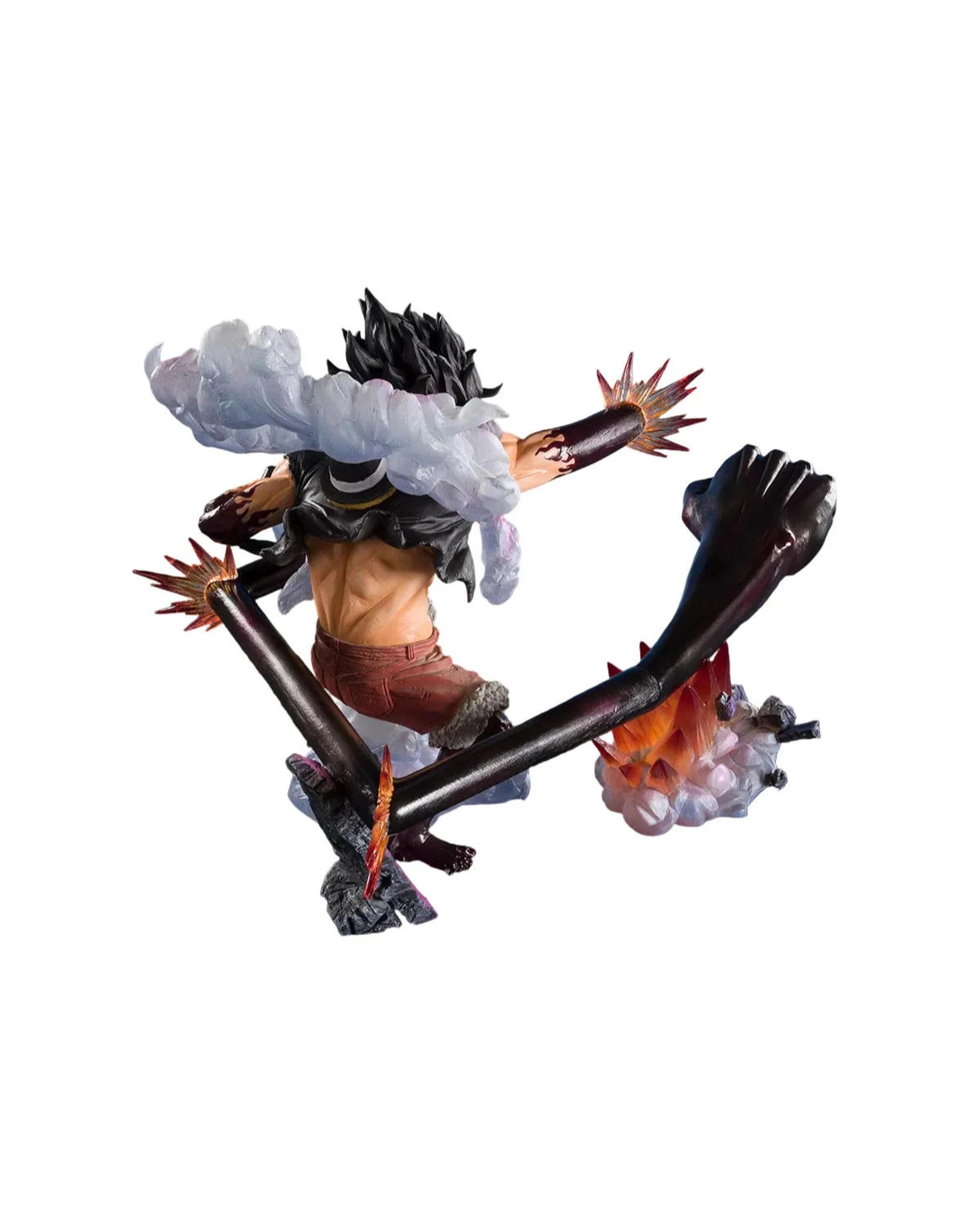4 Tamashii Nations FiguartsZero Extra Battle One Piece Monkey D Luffy Gear 4 Snake Man Ohja Figure, 4 of 4
