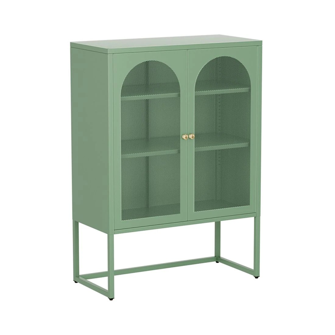 3 Artiss Buffet Sideboard Metal Cabinet
 - Green, 3 of 8