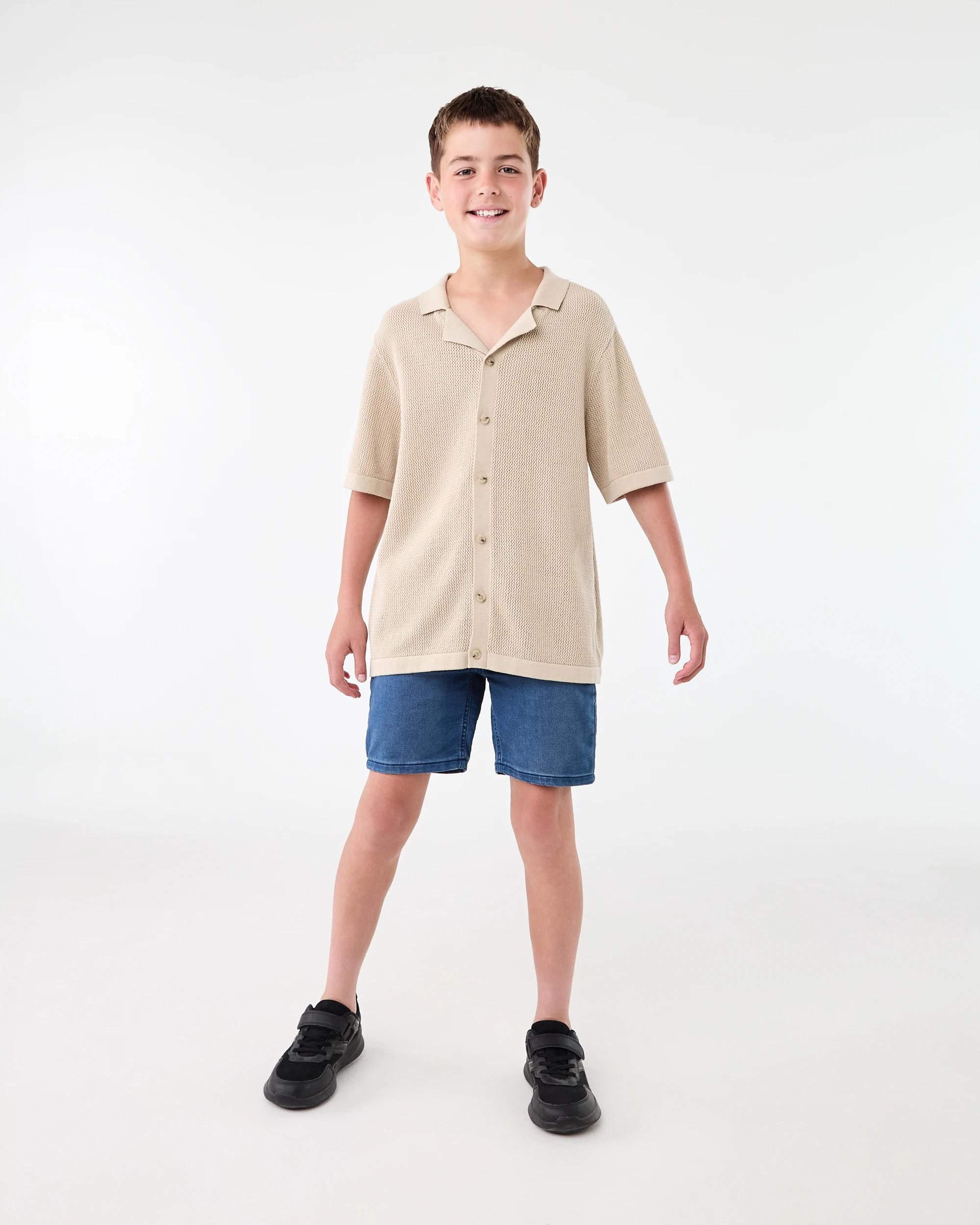 6 Short Sleeve Knit Shirt Bge Ntrl, 6 of 9