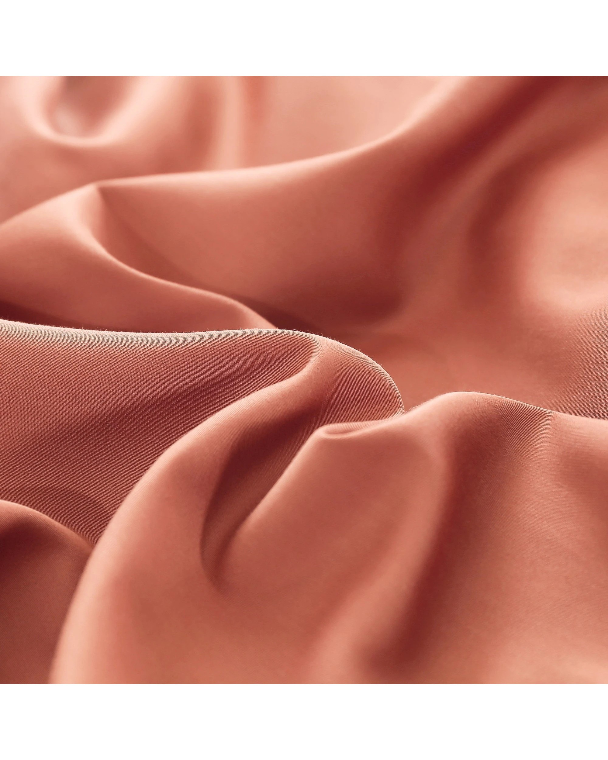5 Serene 400TC Bamboo Cotton Sateen Quilt Cover Set - King Single Bed - Clay, 5 of 5