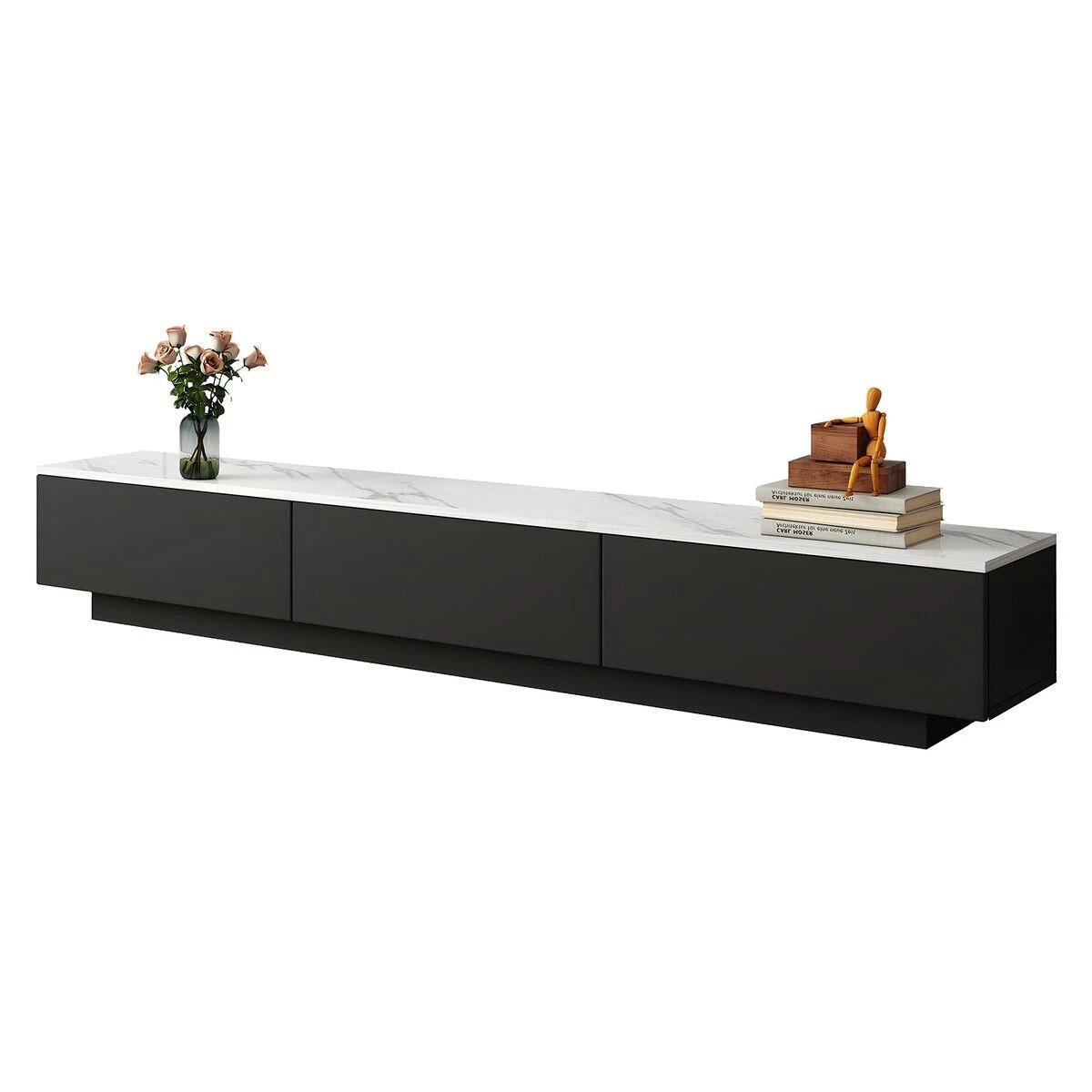 6 Ausway TV Unit Cabinet 180cm Wooden Entertainment Stand Drawers, 6 of 7