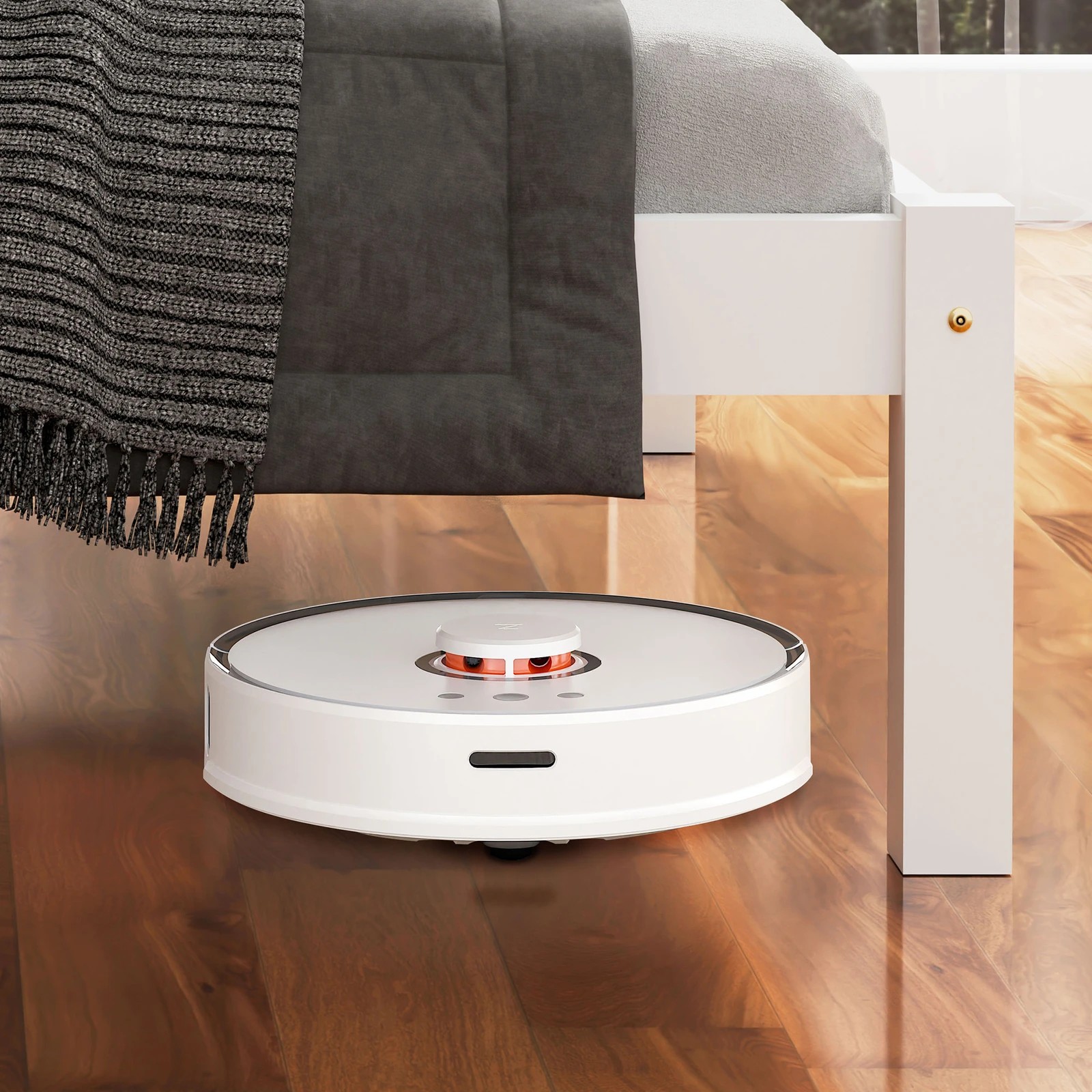 8 Alfordson Bed Frame Wooden King Size Solid Pine Timber Base Cambrie - White, 8 of 10