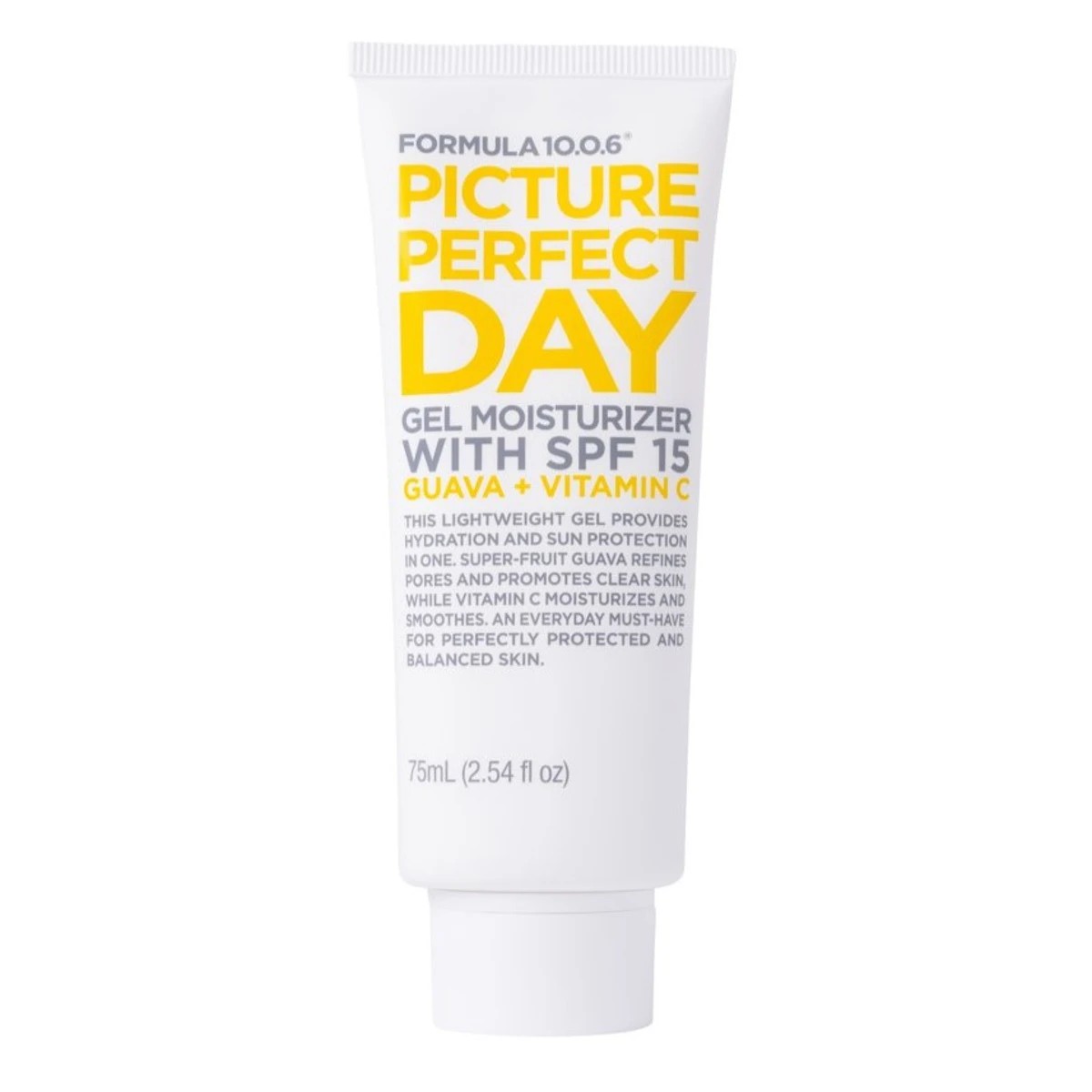 1 Formula 10.0.6 Picture Perfect Day Gel Moisturiser with SPF15 75ml - Guava and Vitamin C, 1 of 2