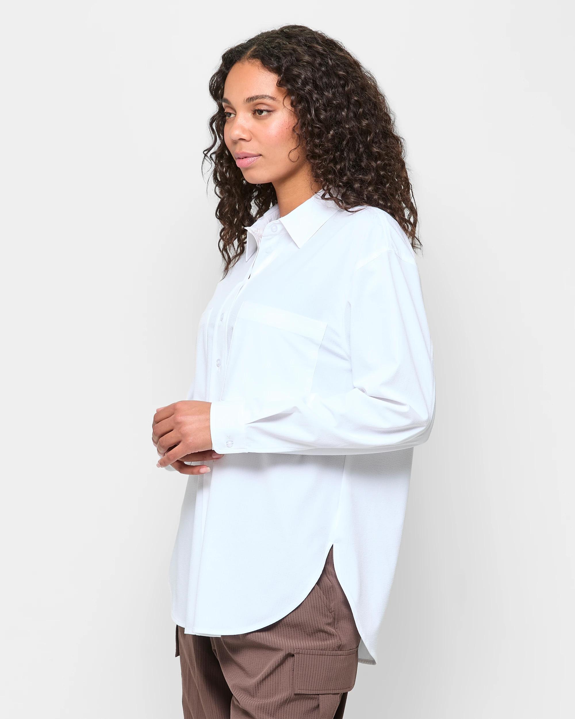 3 Target Active Woven Shirt WHITE, 3 of 5