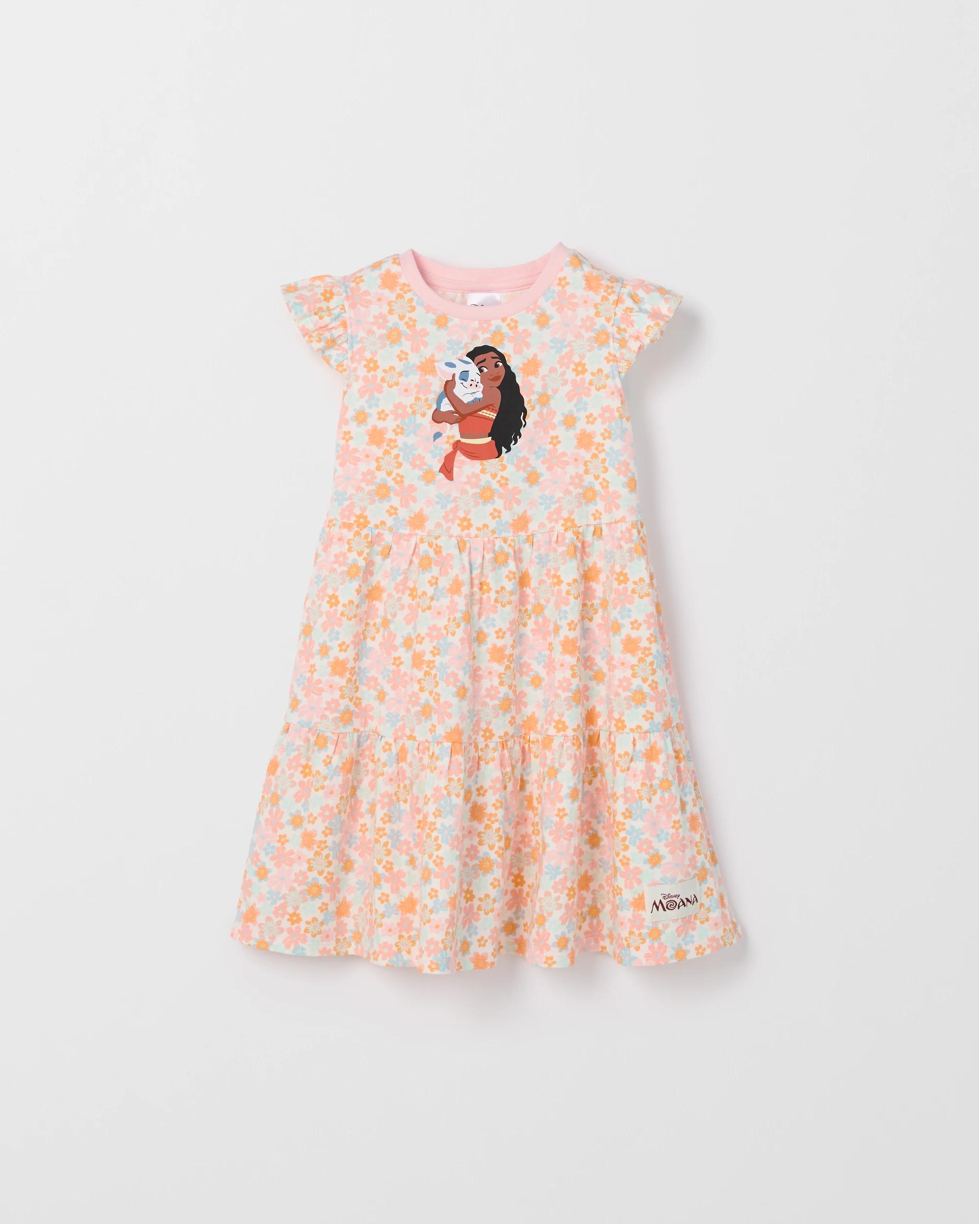 5 Disney Moana Australian Cotton Jersey Dress DITSY AOP MULTI, 5 of 6