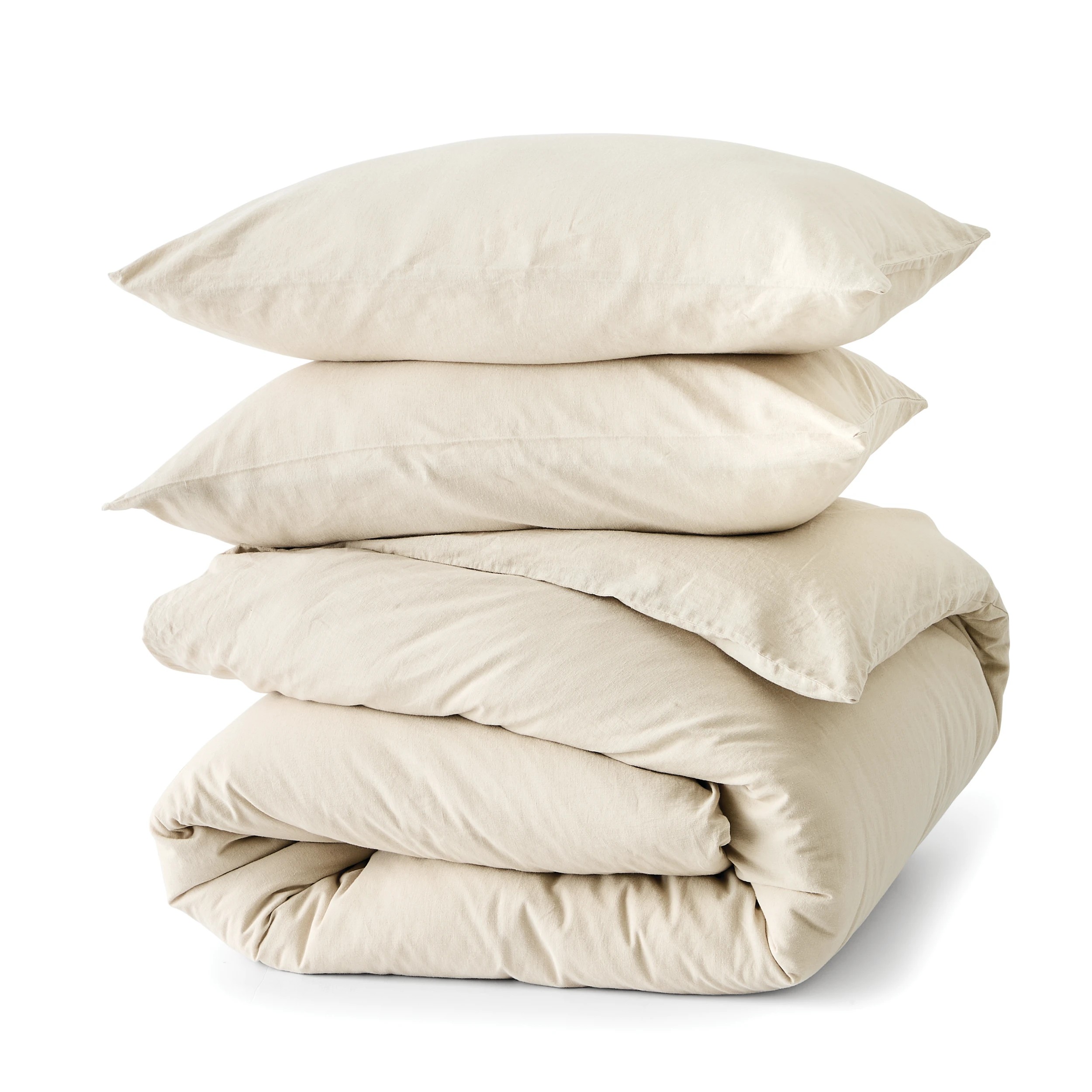 5 Kayden Cotton Linen Quilt Cover Set - Queen Bed, Natural, 5 of 7