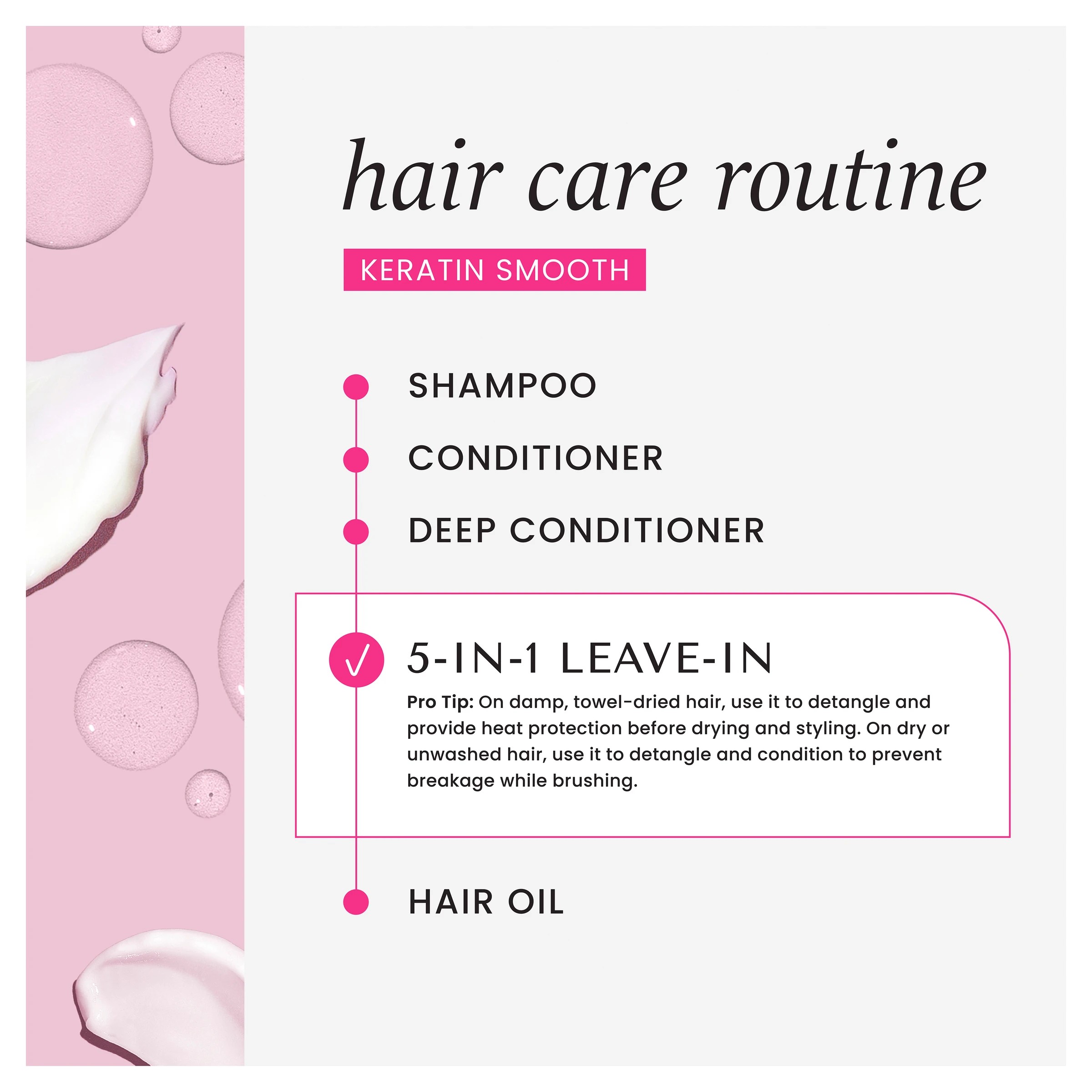 9 Target HASK Keratin Smooth 5-in-1 Leave-in Spray 175ml - Keratin and Jojoba Seed Oil - Multi, 9 of 10