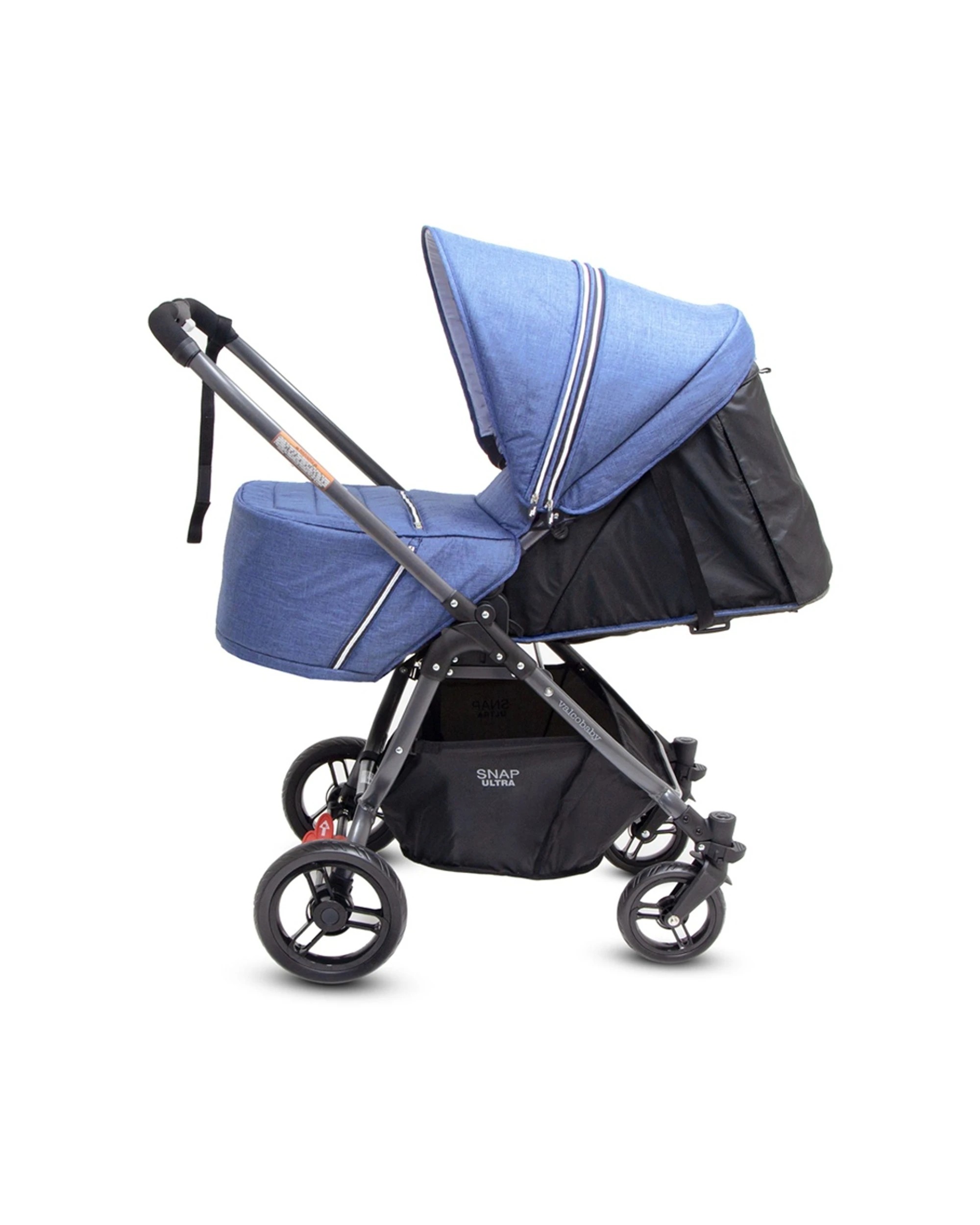 2 ValcoBaby Snap Ultra Stroller Reversible Seat Compact Fold Pram Denim - Blue, 2 of 9