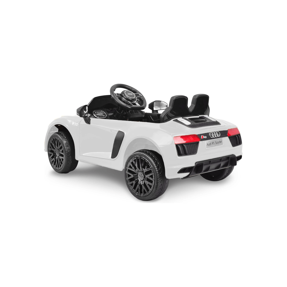 3 Kahuna R8 Spyder Audi Licensed Kids Electric Ride On Car Remote Control White, 3 of 6