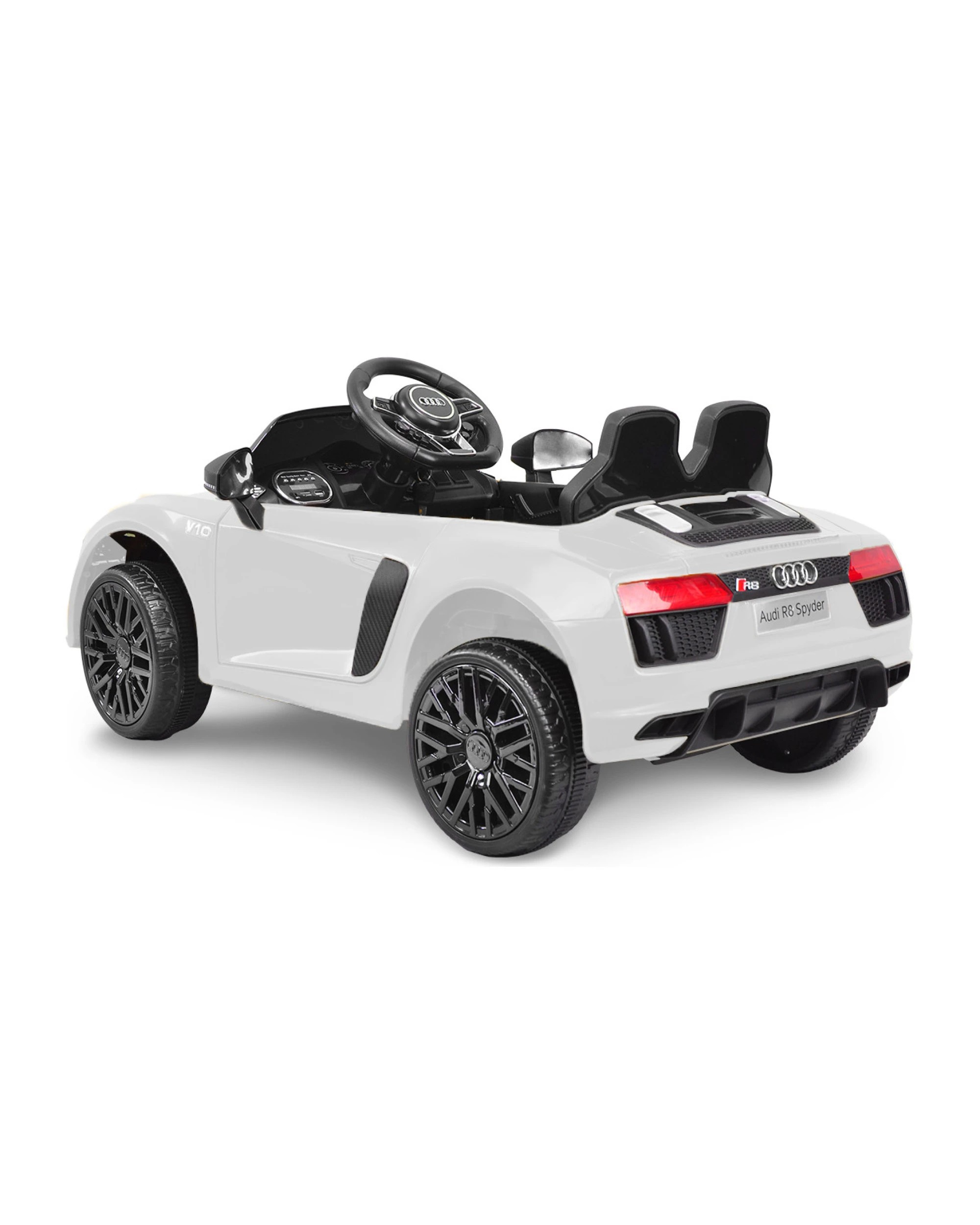 3 Kahuna R8 Spyder Audi Licensed Kids Electric Ride On Car Remote Control White, 3 of 9
