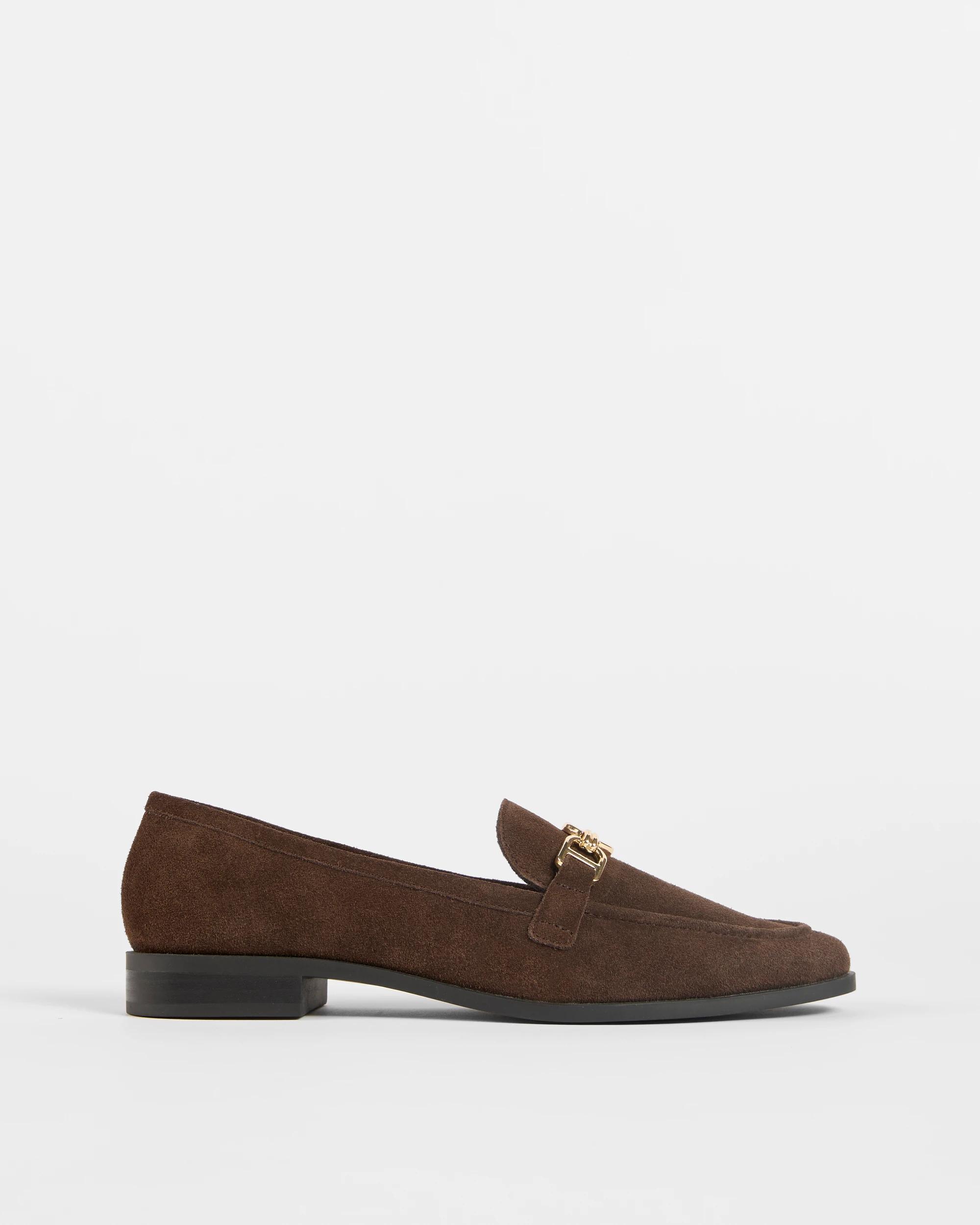 1 Target Woman Genuine Suede/Leather Loafer - Crawford BROWN SUEDE, 1 of 3