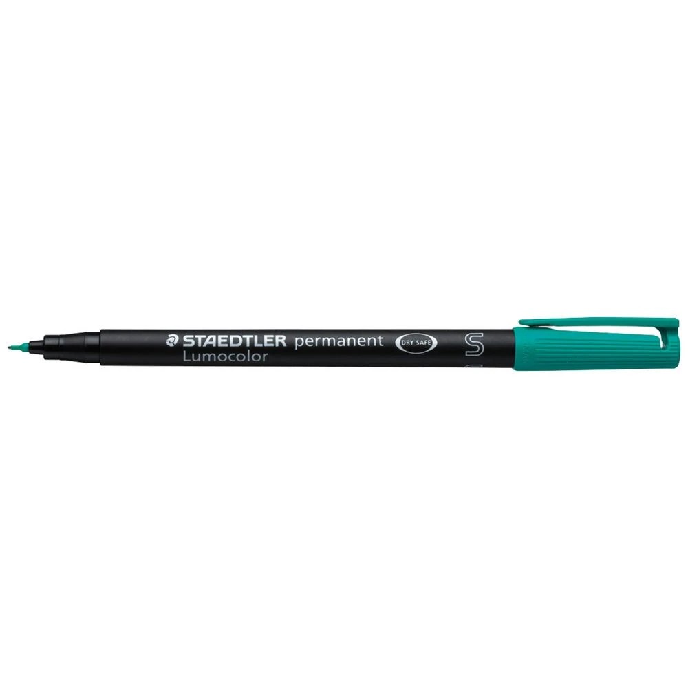 1 Staedtler Lumocolor Super Fine Permanent Marker Green, 1 of 6