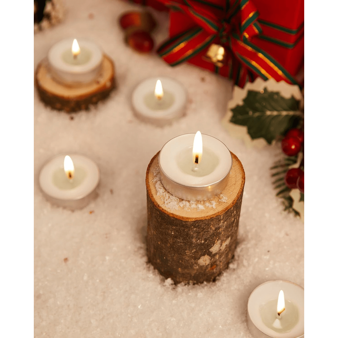 4 BR Home Tealight Candles, 400-Pack, 9-Hour Burn Time, Smokeless Crystal Wax, 4 of 8