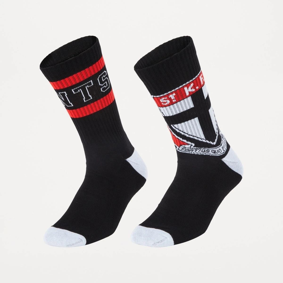 1 2 Pack Official AFL Adult Socks St Kilda, 1 of 3