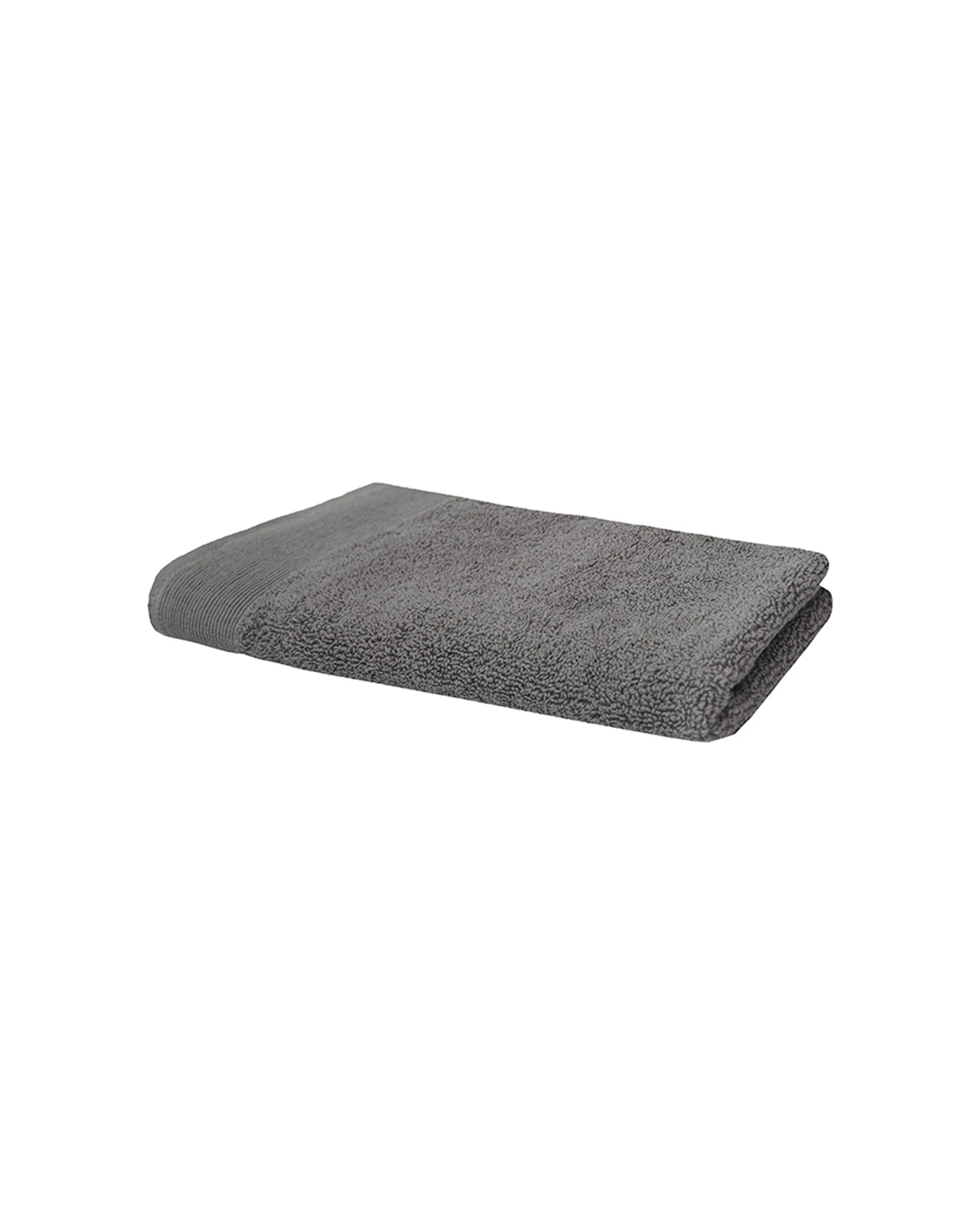 2 Bambury Elvire 600gsm Soft Absorbent Cotton Hand Towel 8PK 40x60cm - Grey, 2 of 4