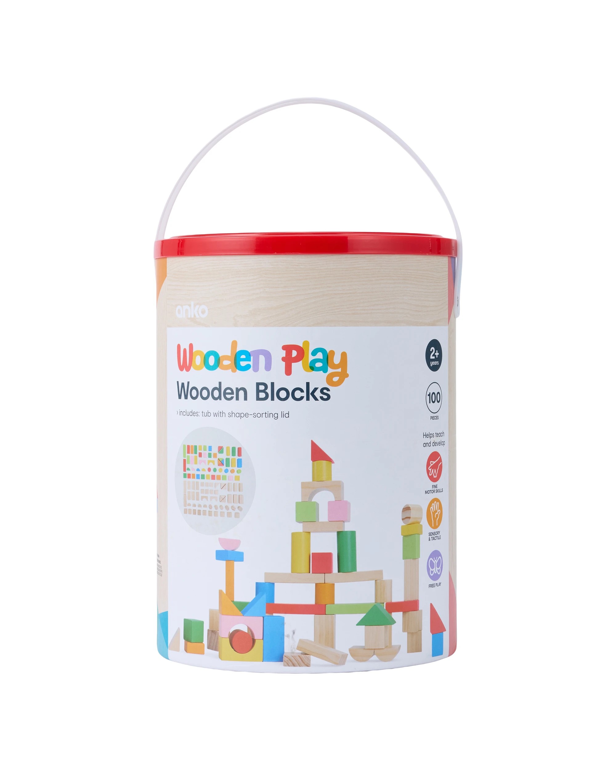 1 100 Piece Wooden Blocks, 1 of 5