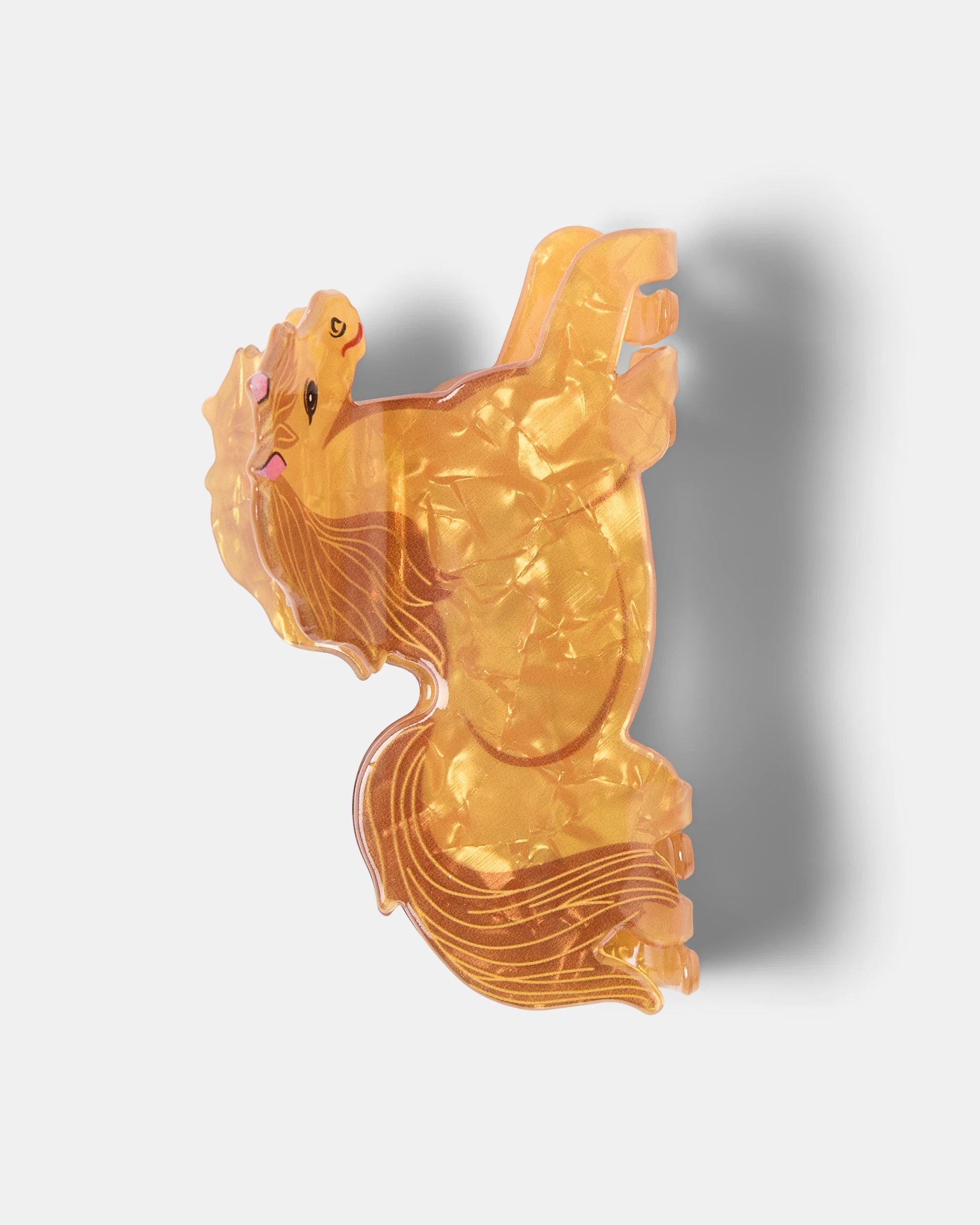 1 Brown Novelty Horse Claw Hair Clip, 1 of 4