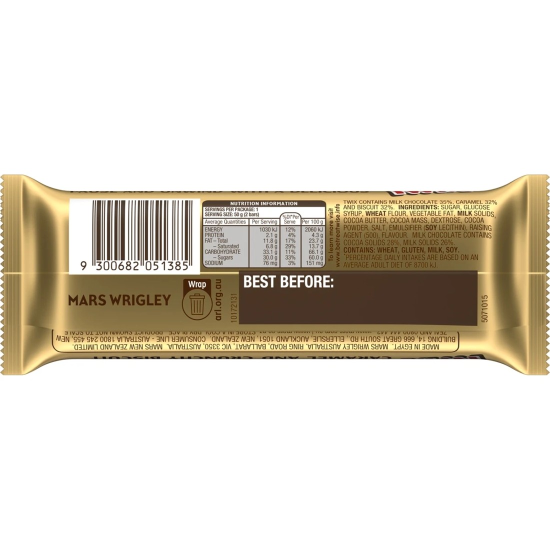 2 Twix Chocolate Bar with Biscuit & Caramel 50g, 2 of 6