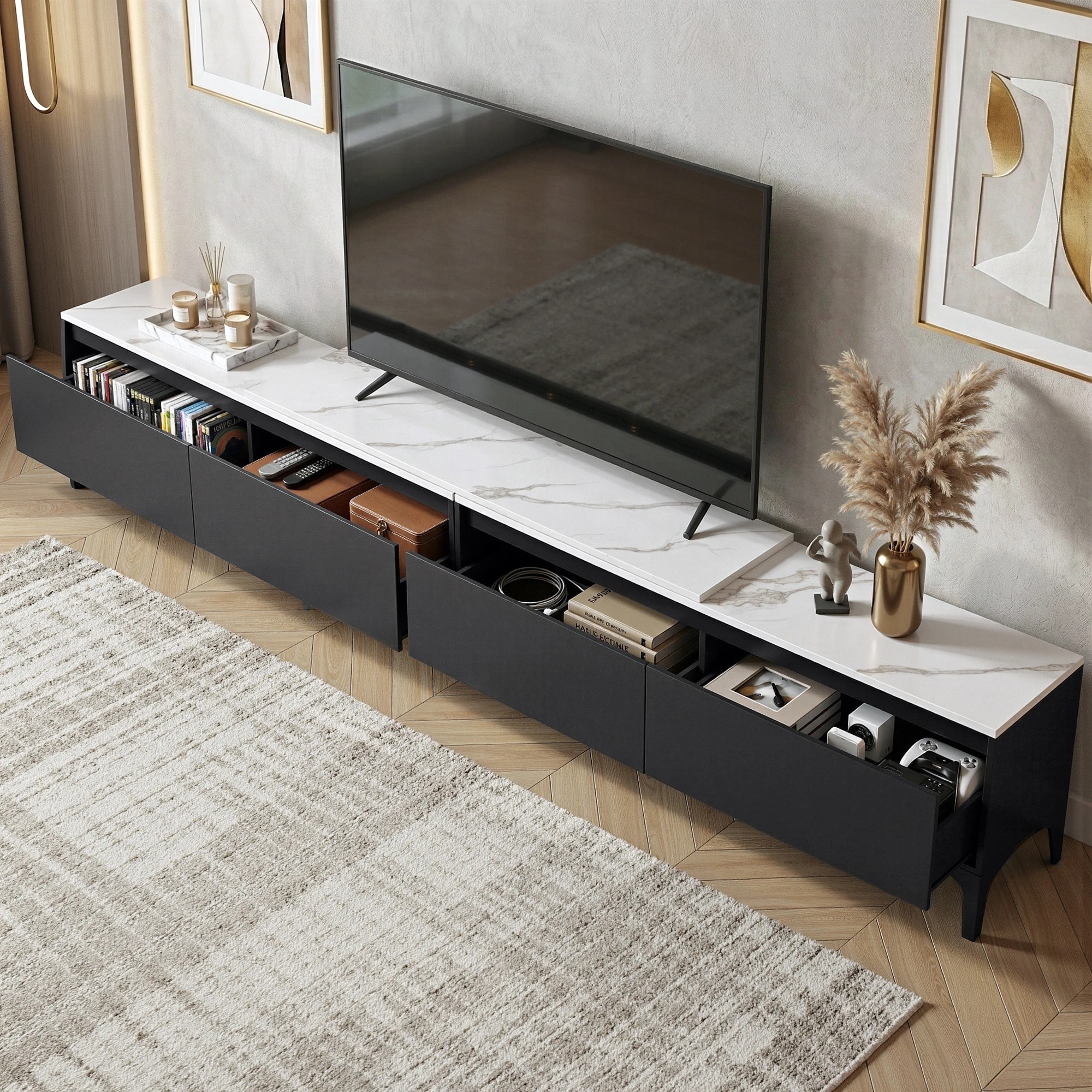 5 Artiss TV Cabinet Entertainment Unit Stand Extendable - Multi, 5 of 9