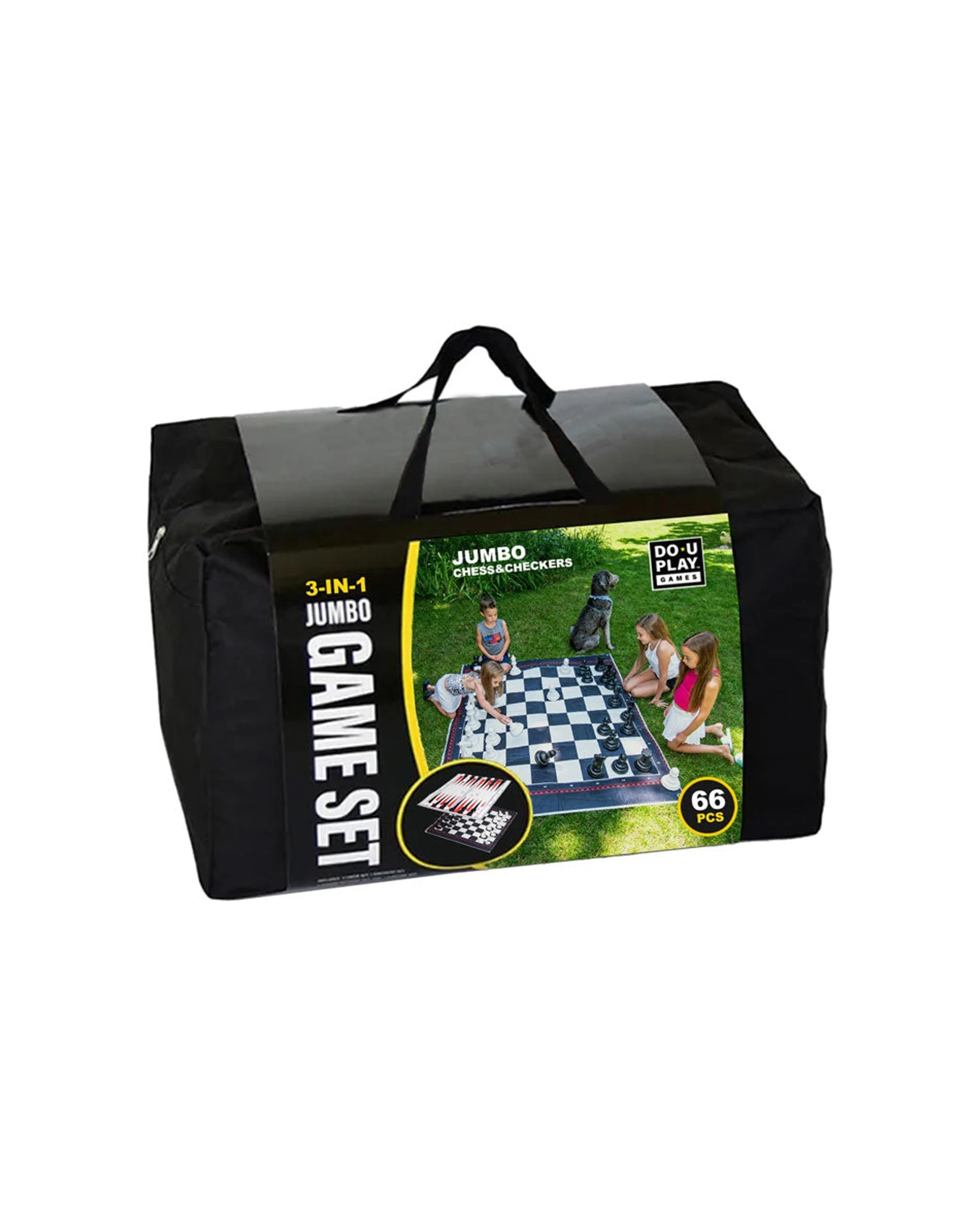 2 Do U Play Kids 3 Games In 1 Set Chess Checkers Backgammon Jumbo Size - Multi, 2 of 4