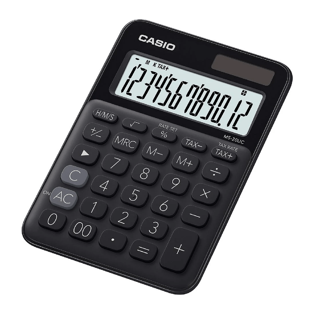 2 Casio 12 Digit Desktop Calculator Black MS20UC, 2 of 6