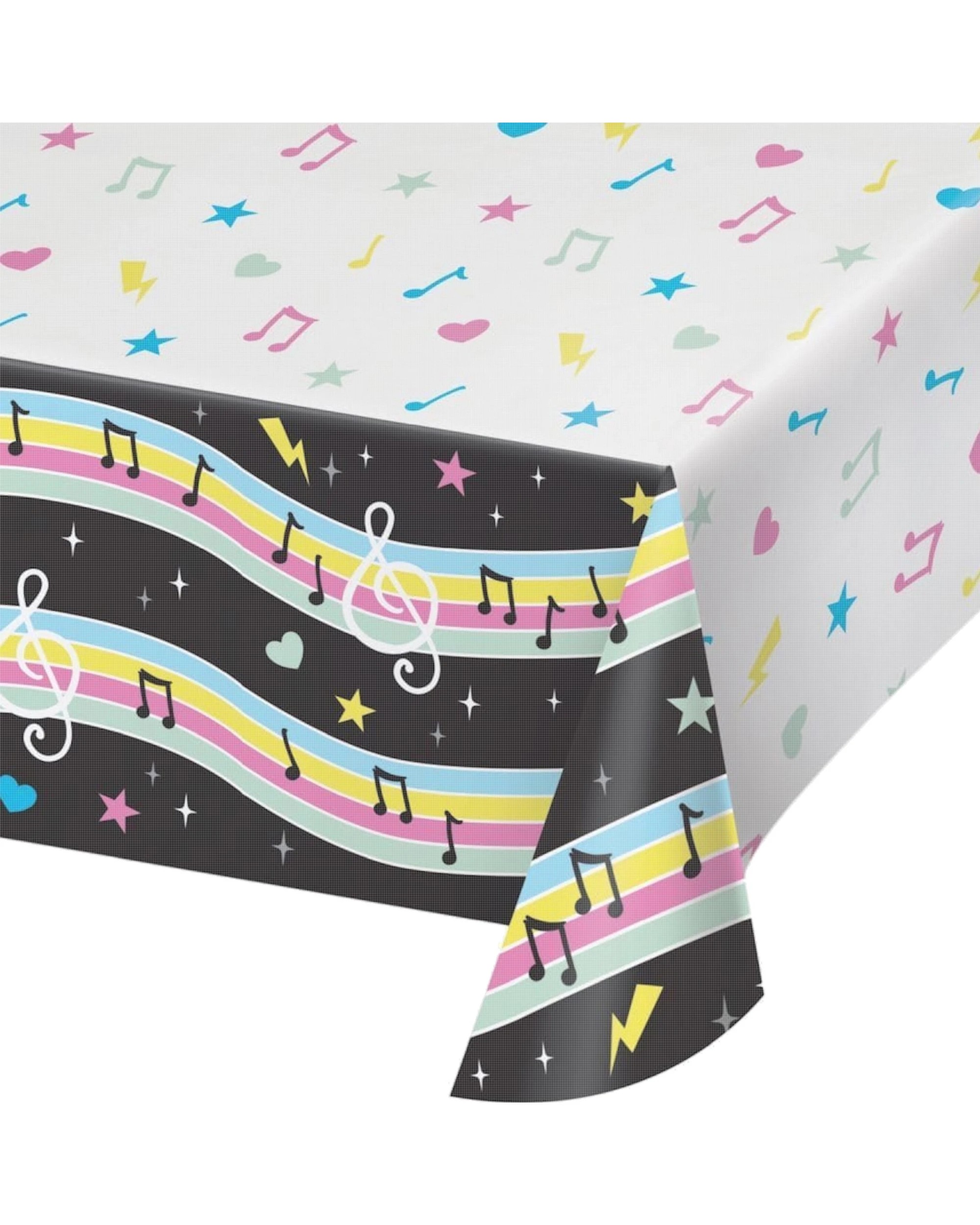 1 BA Birthday Beats Paper Tablecloth - -, 1 of 3