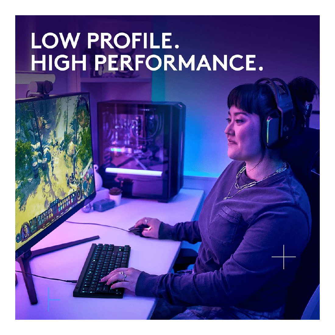 7 Logitech - G515 LIGHTSYNC TKL Wired Gaming Keyboard - Black, 7 of 9