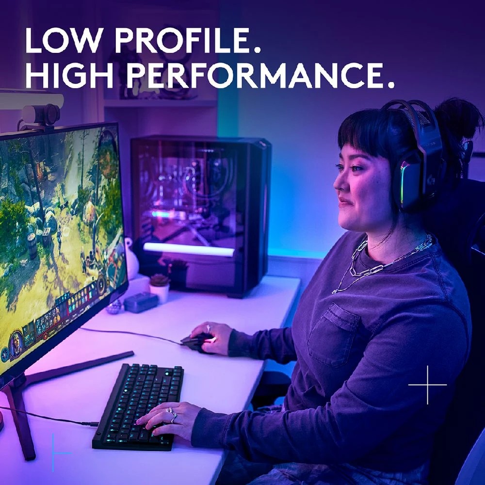 7 Logitech - G515 LIGHTSYNC TKL Wired Gaming Keyboard - Black, 7 of 9