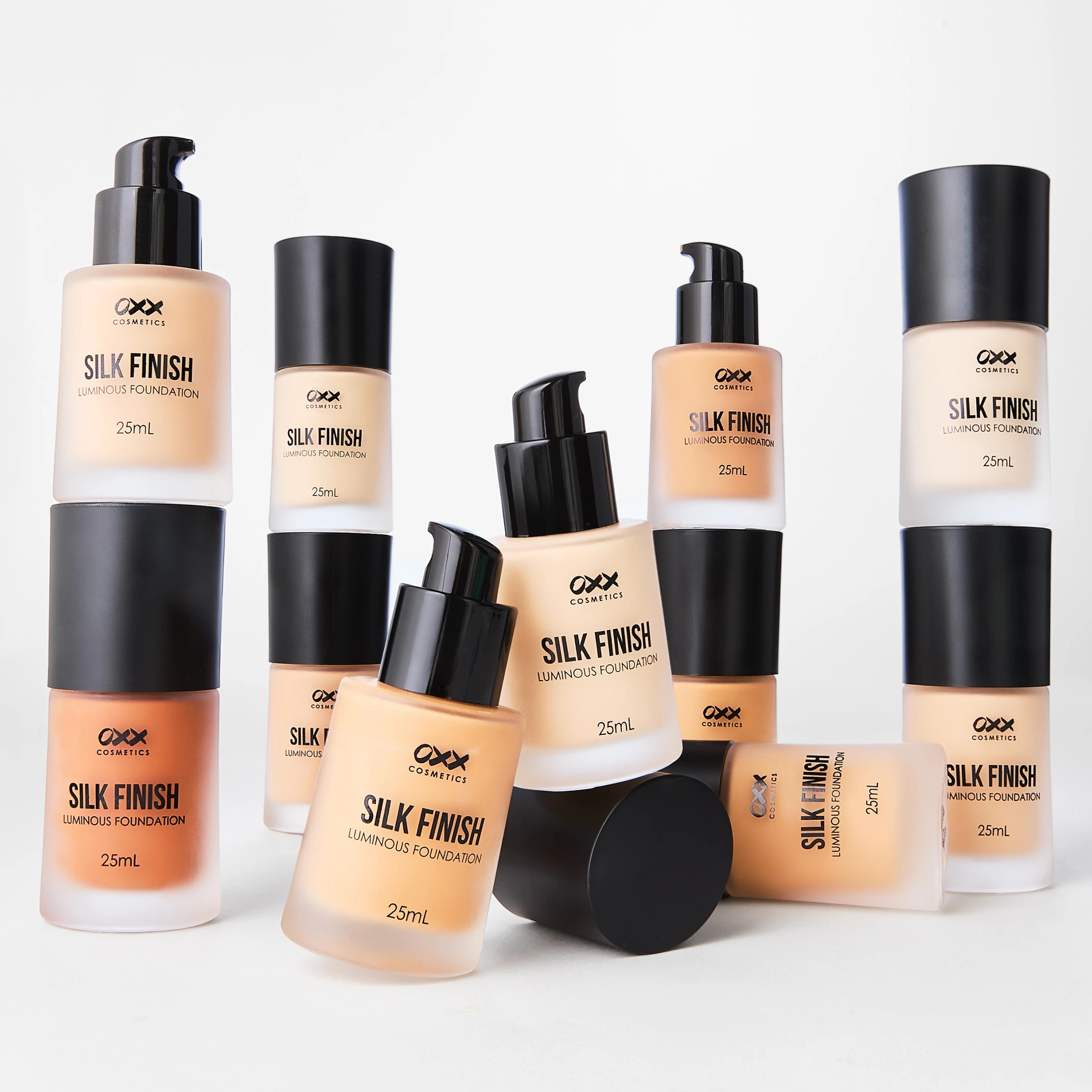 8 OXX Cosmetics Silk Finish Luminous Foundation - Chestnut 10.0, 8 of 8