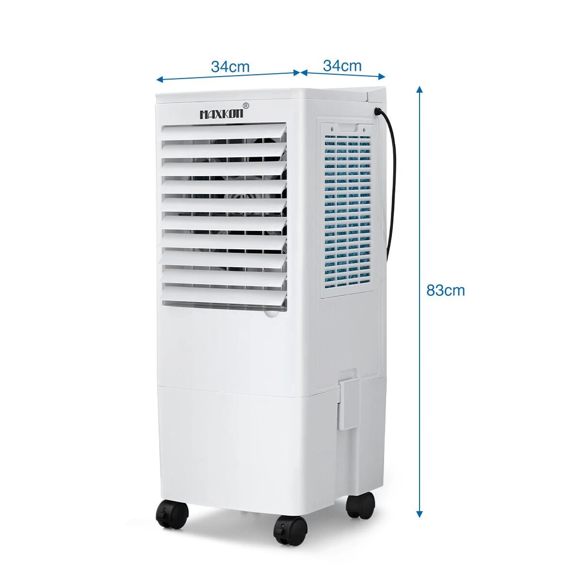 3 Maxkon Air Cooler Evaporative Humidifier Purifier Portable Cooling Fan 3 In 1 White, 3 of 3