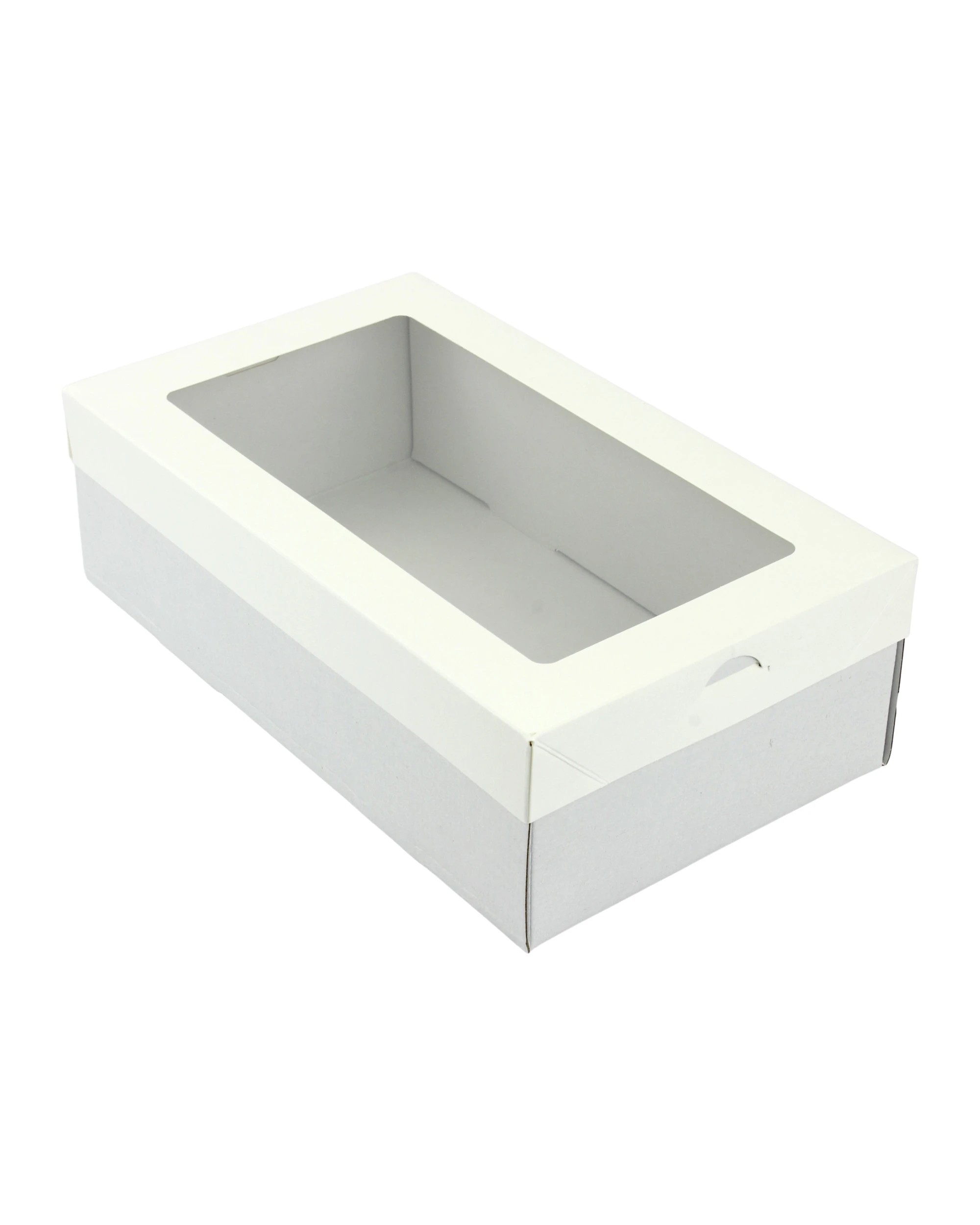 1 Eco Occasions Eco Grazing Boxes with Lids 25.8cm x 15.5cm x 8cm Pack of 2 - White, 1 of 4