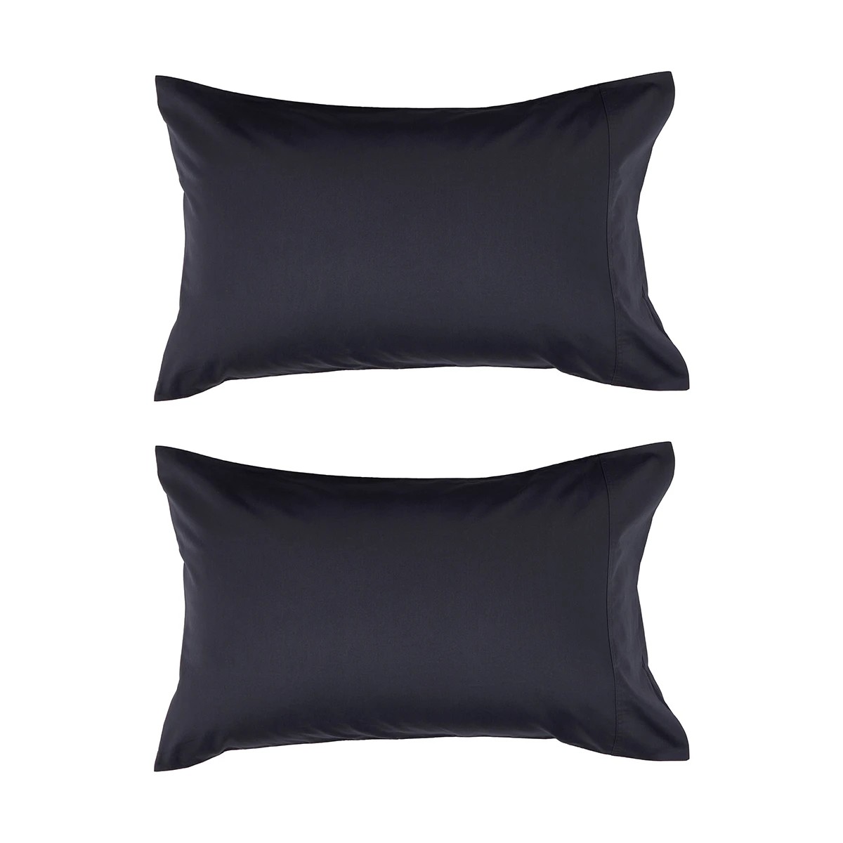 1 2 Pack 500 Thread Count Australian Grown Cotton Standard Pillowcases - Anthracite, 1 of 5