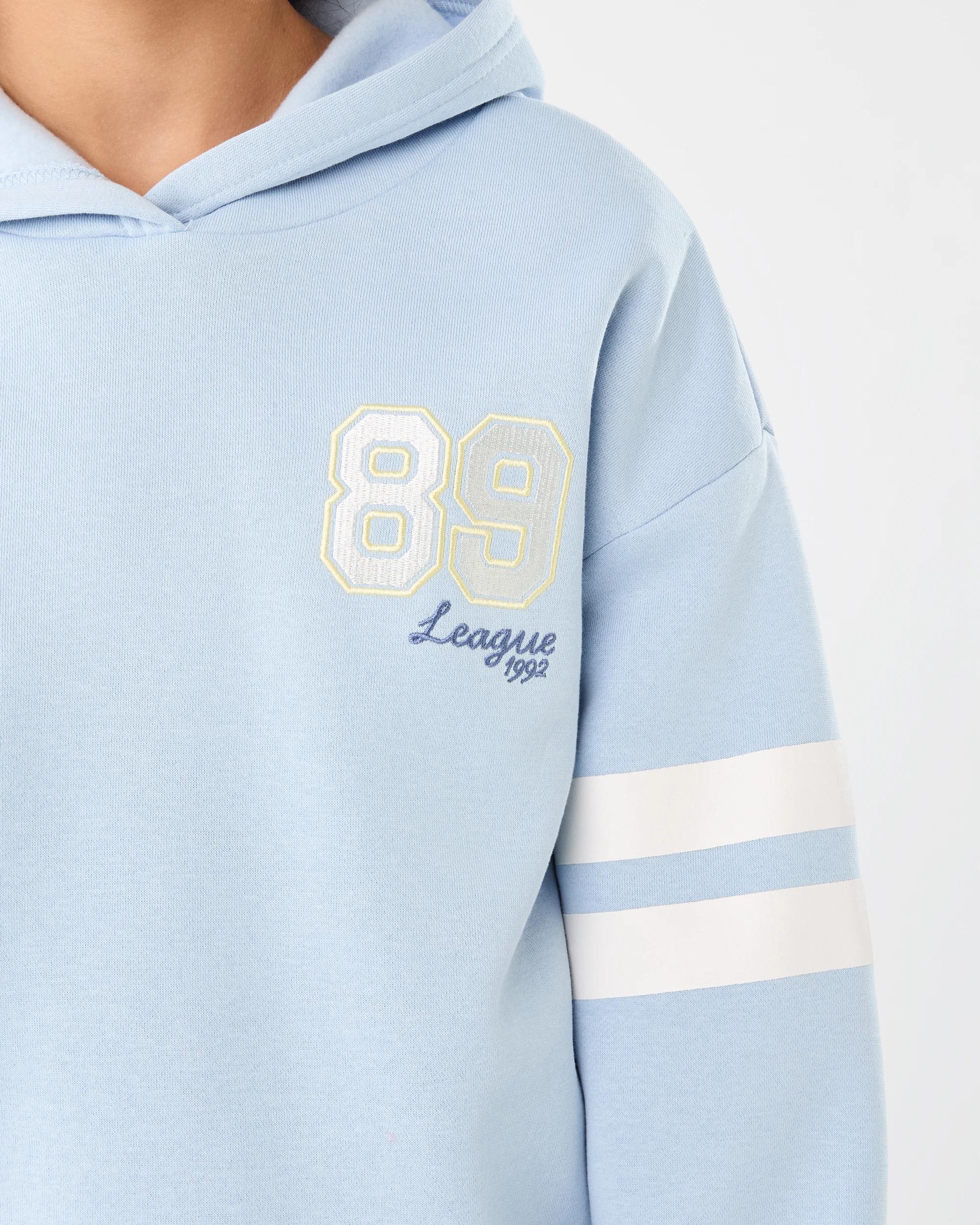 4 Oversized Hoodie Blu Slogan, 4 of 7