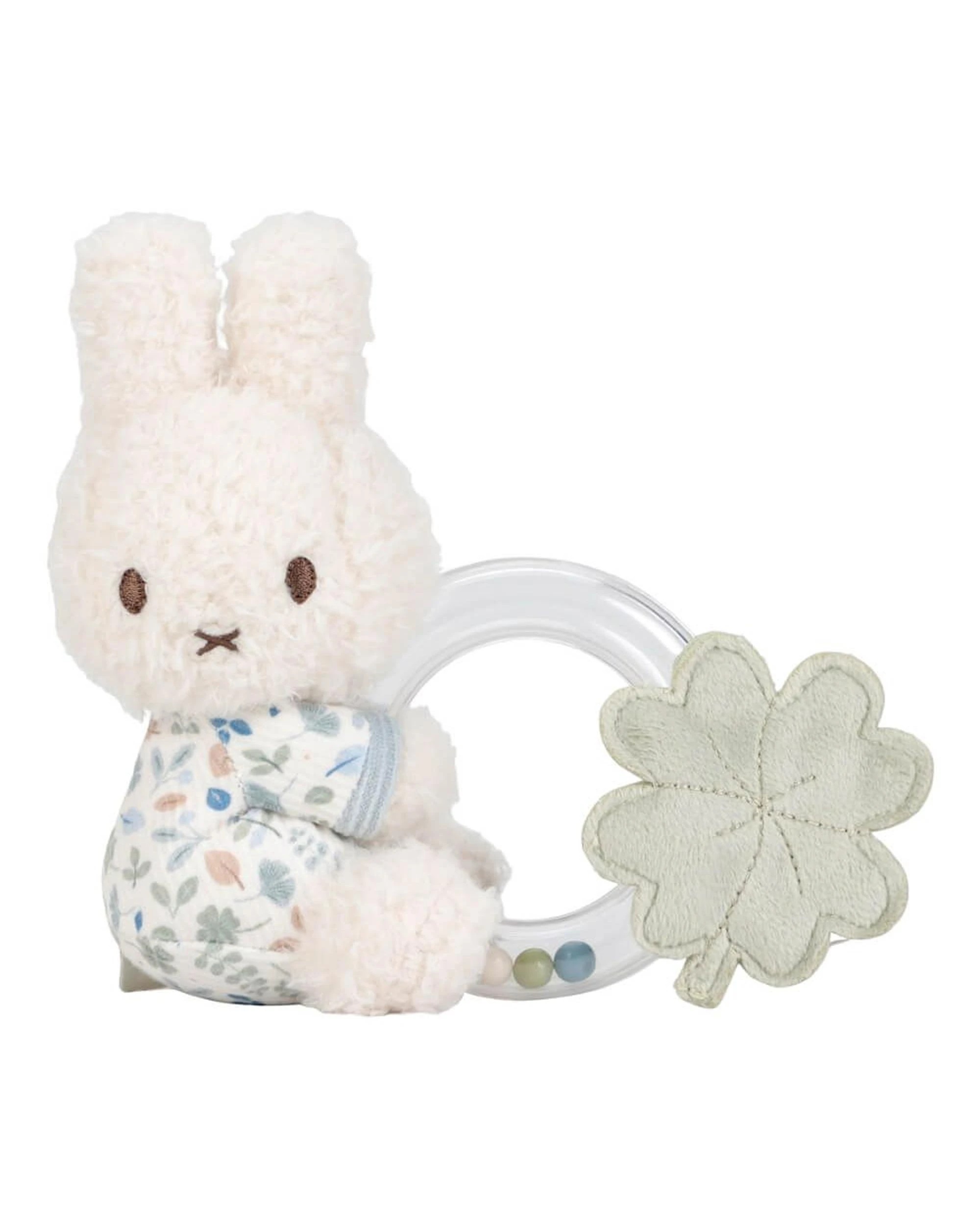 1 Miffy Miffy Lucky Leaves Ring Rattle, 1 of 4