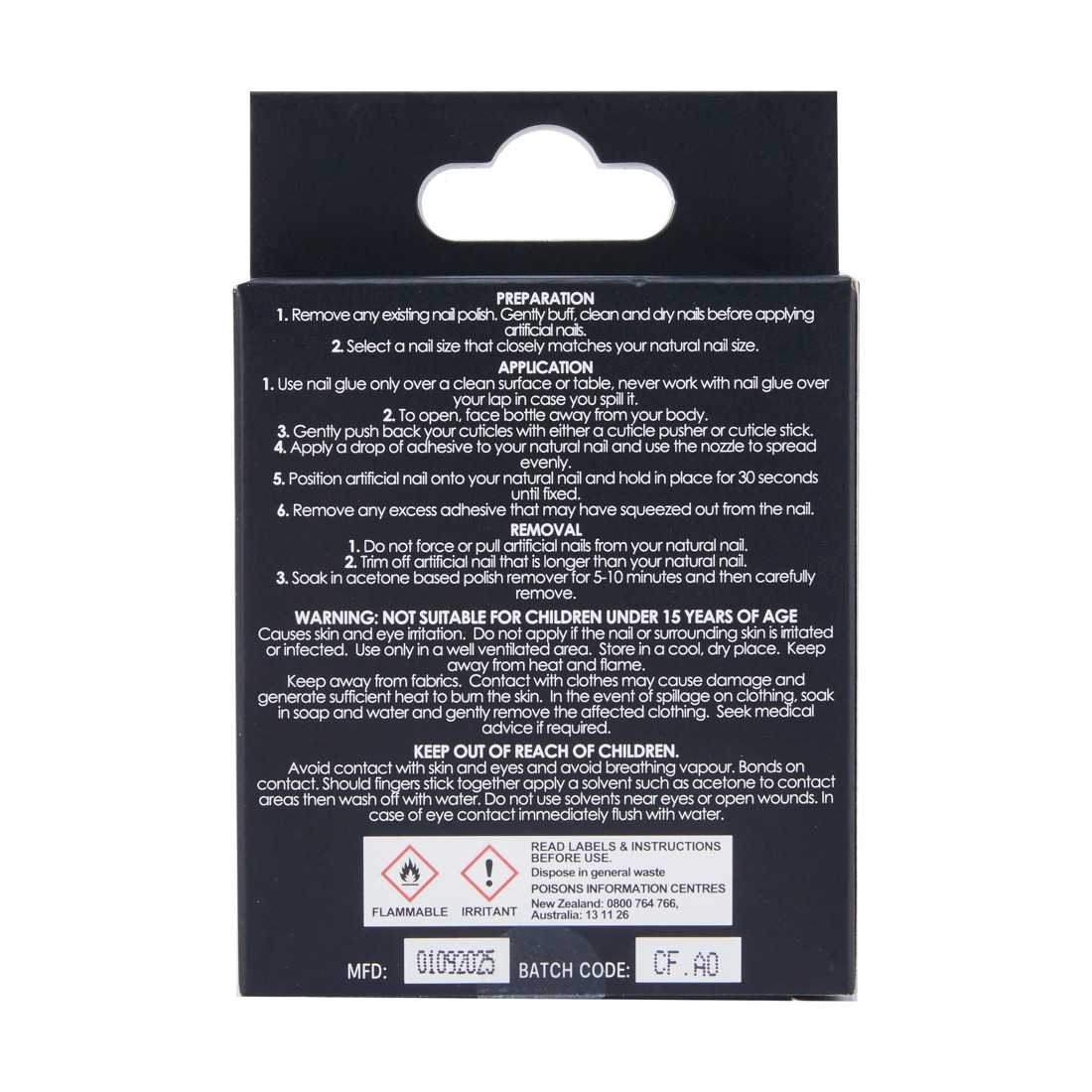 4 OXX Cosmetics 24 Pack Artificial Nails with Adhesive - Stiletto Shape, Star, 4 of 4