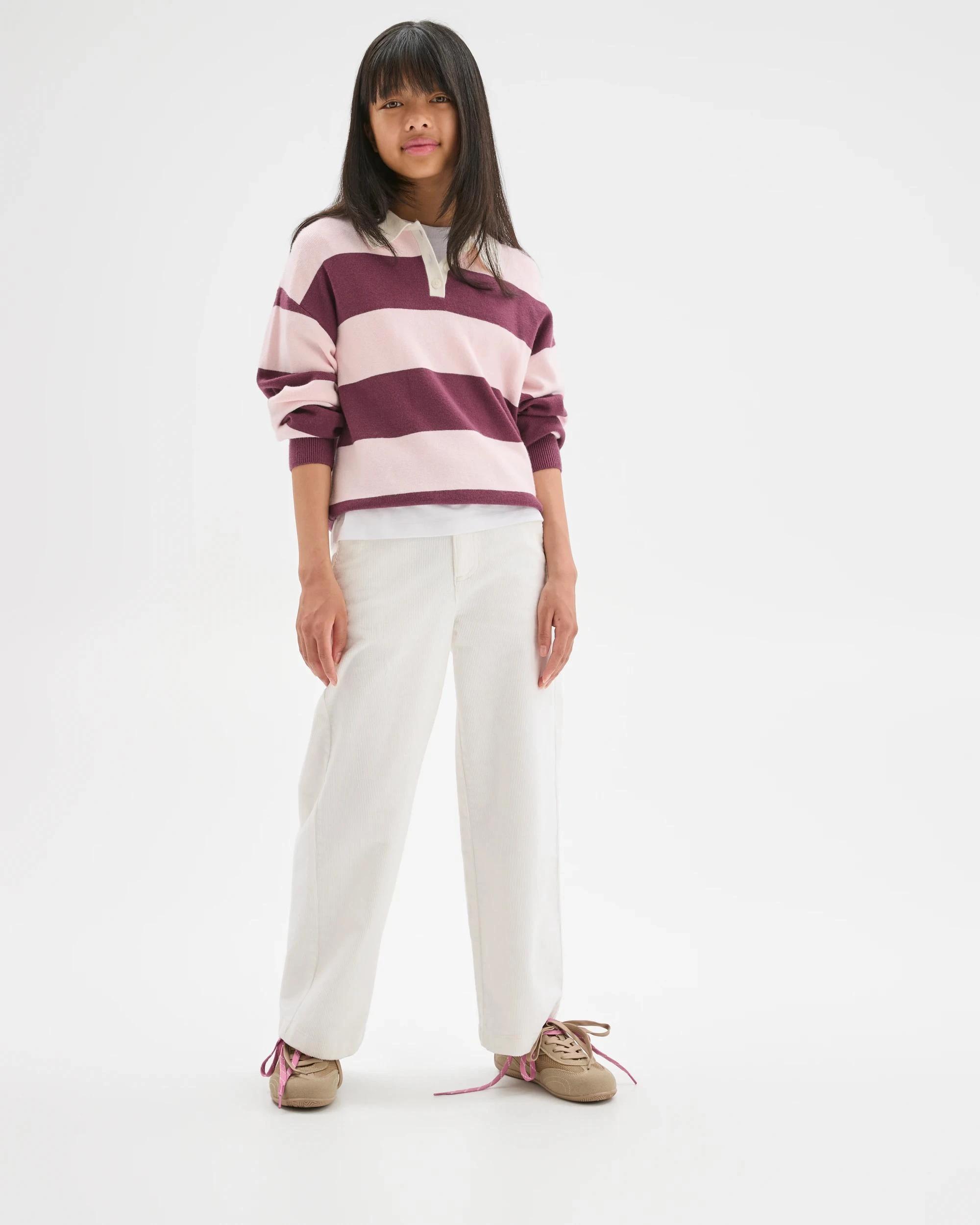 1 Target Kids Wide Leg Corduroy Pants CREAM, 1 of 6