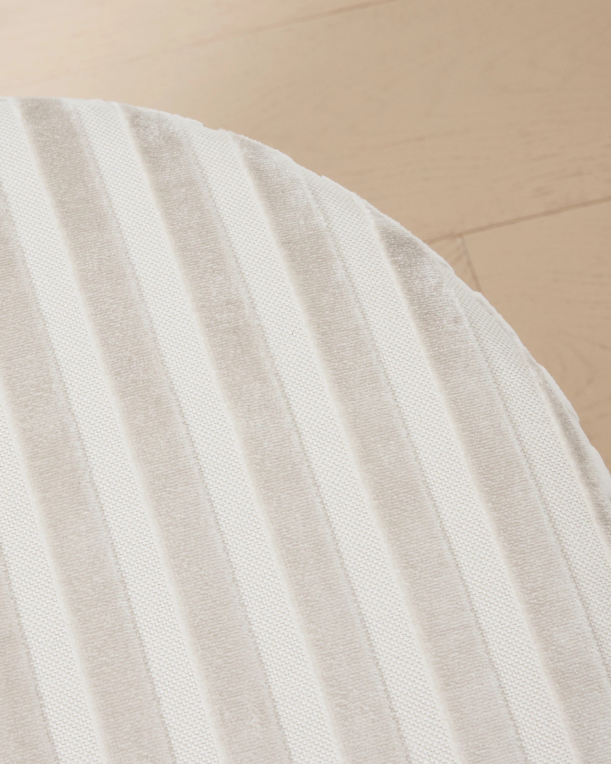 3 White Stripe Ottoman, 3 of 5