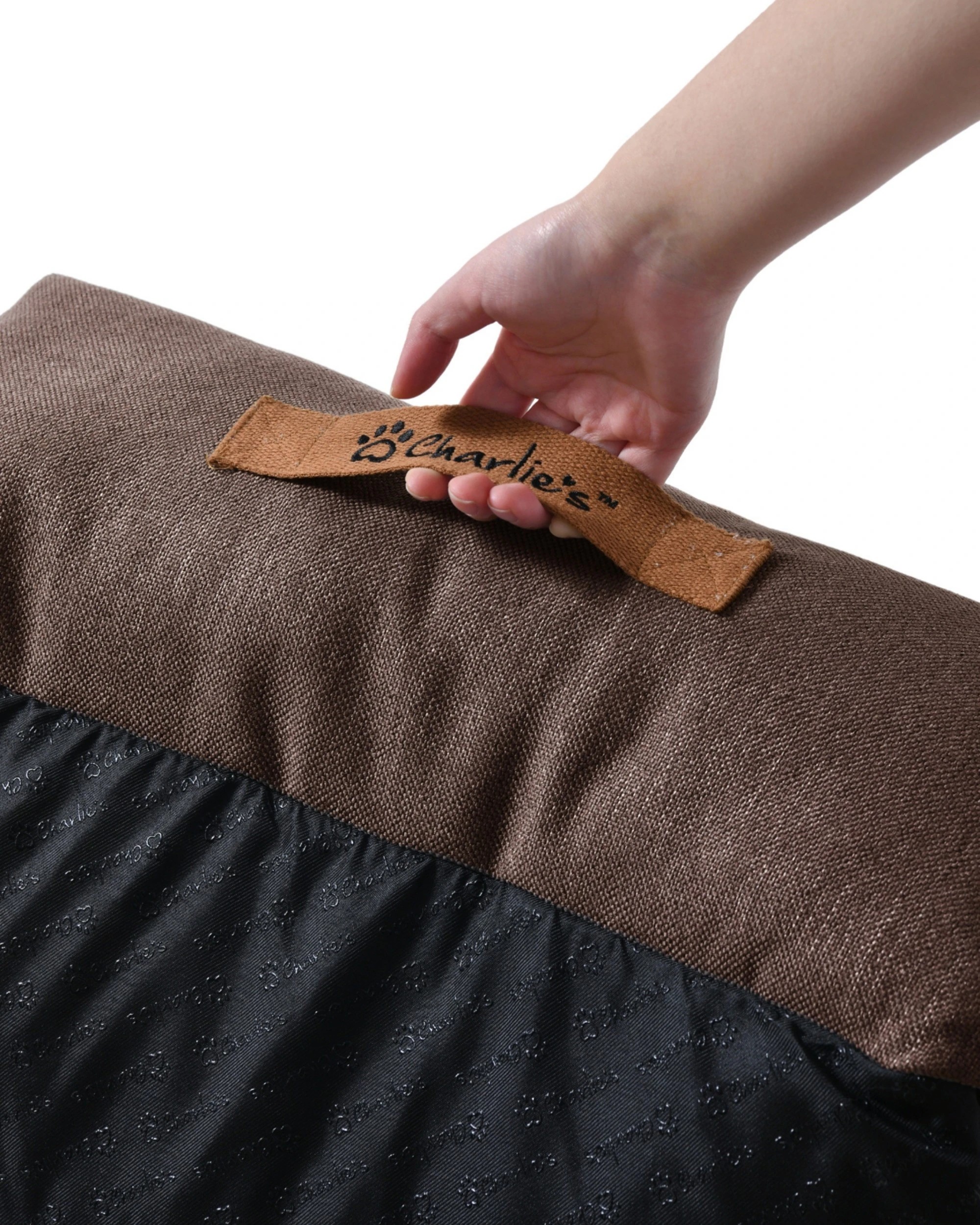 5 Charlie's Brooksy Woven Dog Bed Medium - Chocolate, 5 of 10
