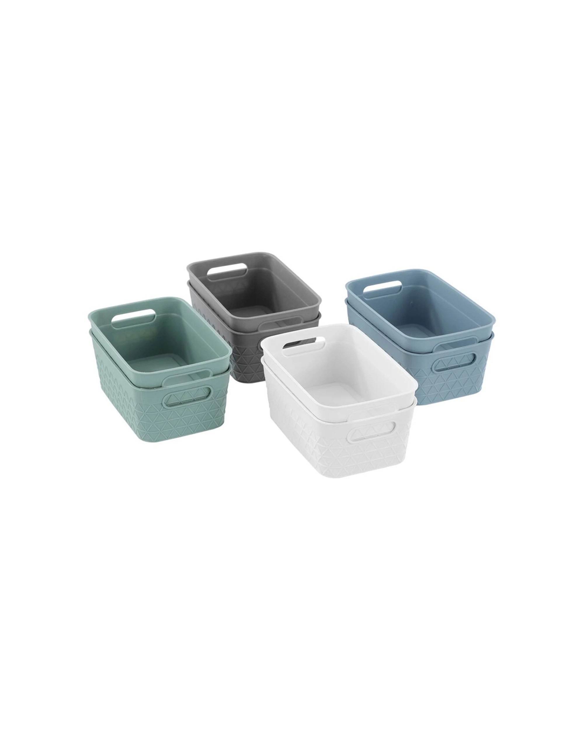 5 Boxsweden 12pc Trinity Basket Built-In Handles 16.5x10.5x6.5cm - Multi, 5 of 6