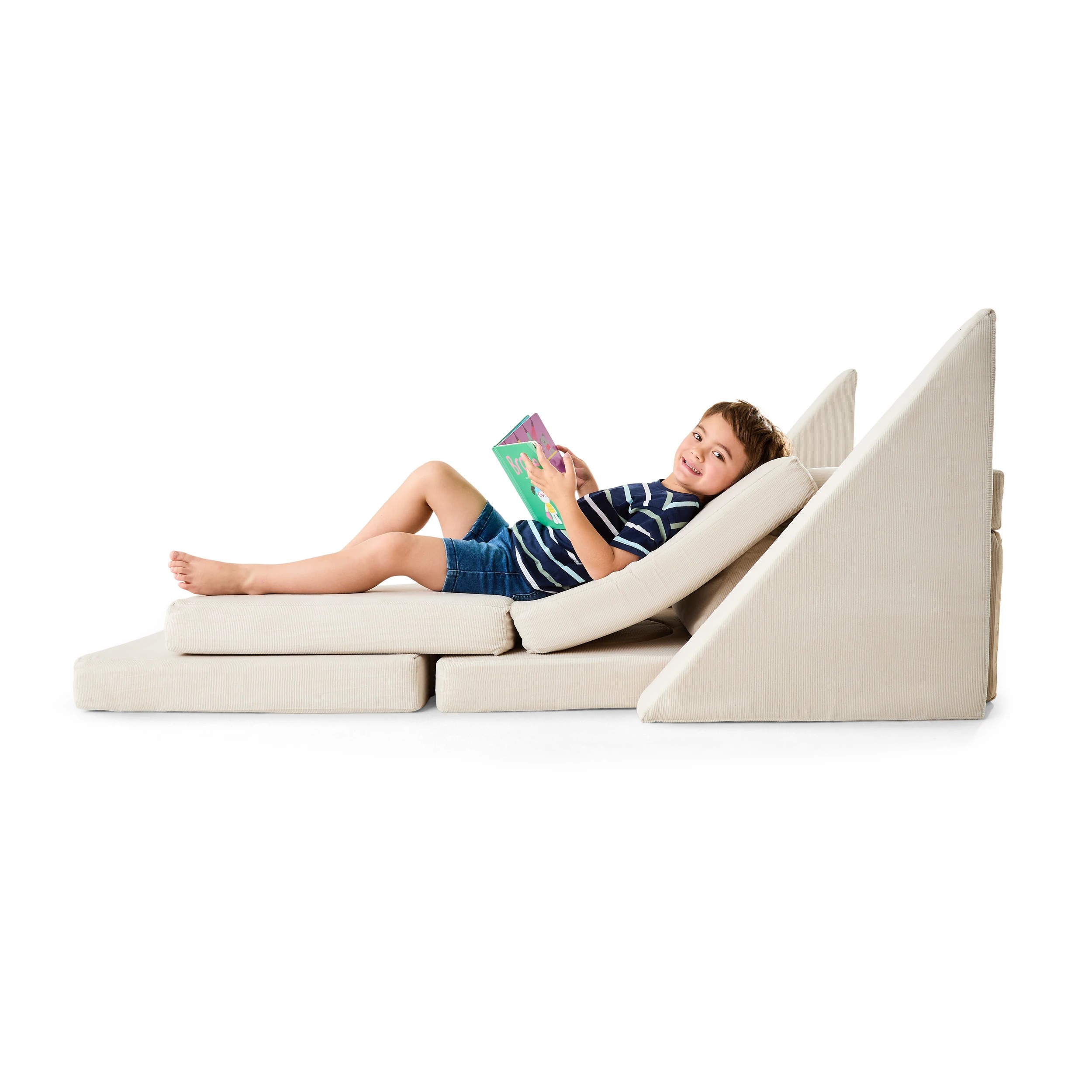 3 15 Piece Large Play Couch - Sand, 3 of 10