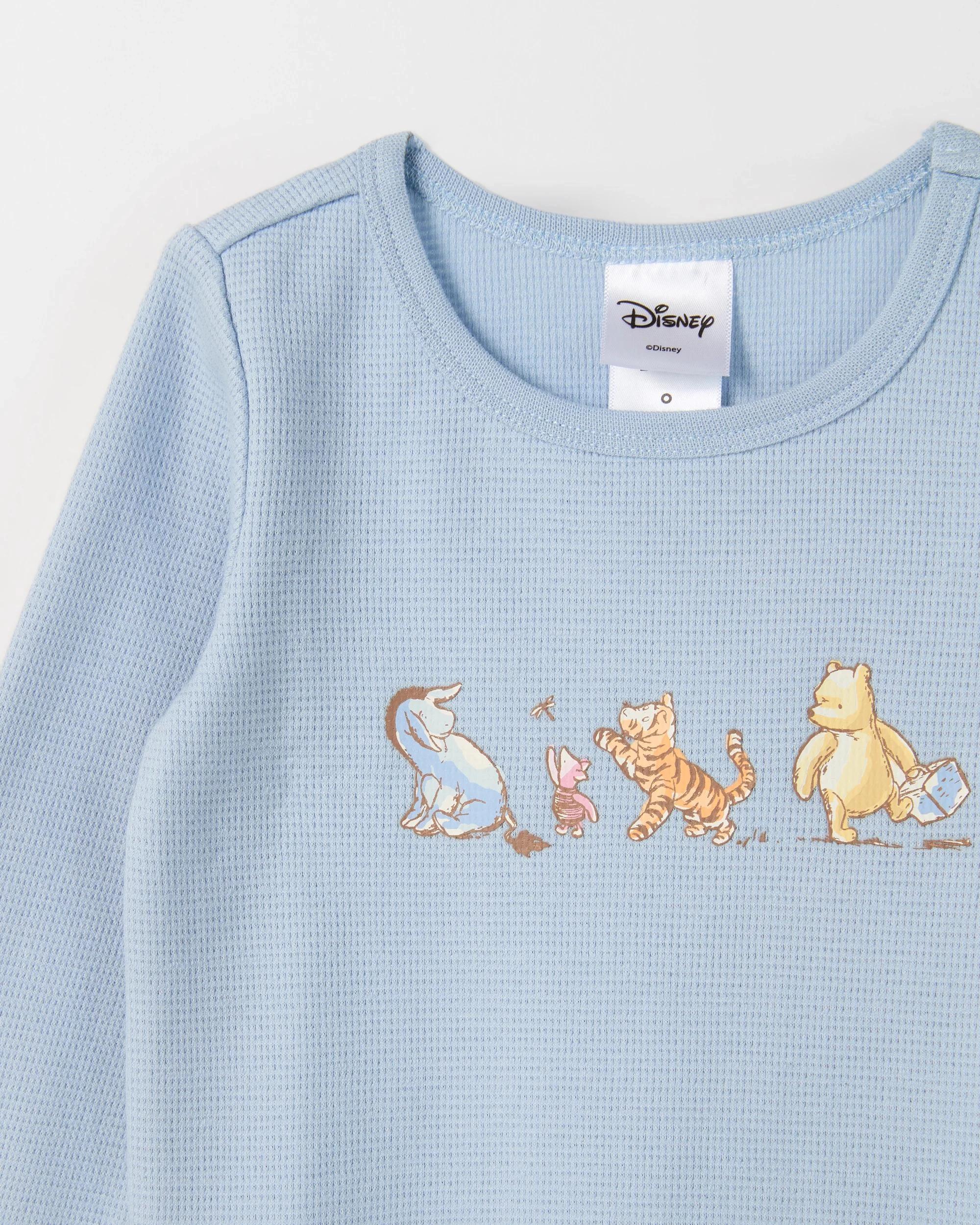 4 Disney Winnie The Pooh Australian Cotton 2 Pack Baby Bodysuits WINNIE, 4 of 5