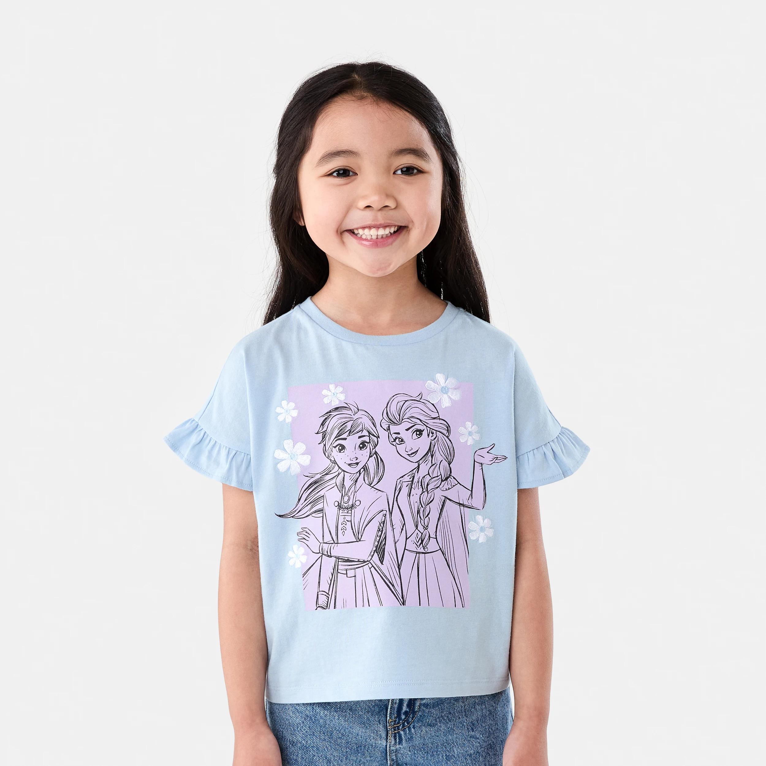 1 Disney Frozen License Short Sleeve T-shirt FROZEN TEE, 1 of 8